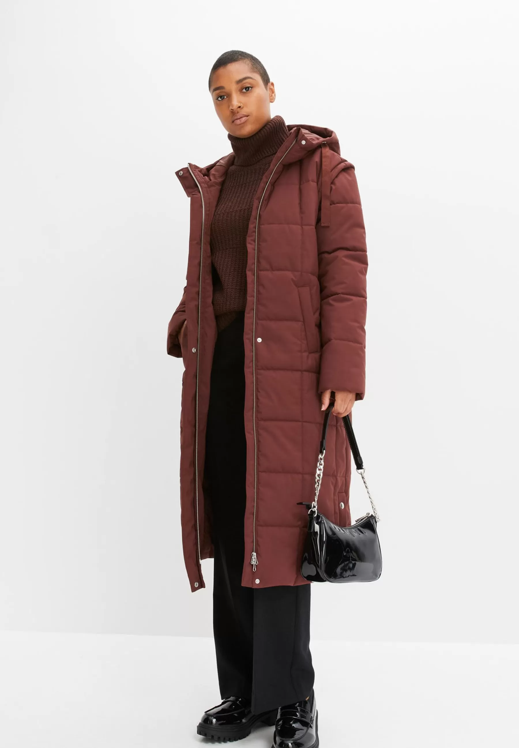 Femme bonprix 2 In 1 Mit Abnehmbaren Armeln - Manteau D'Hiver