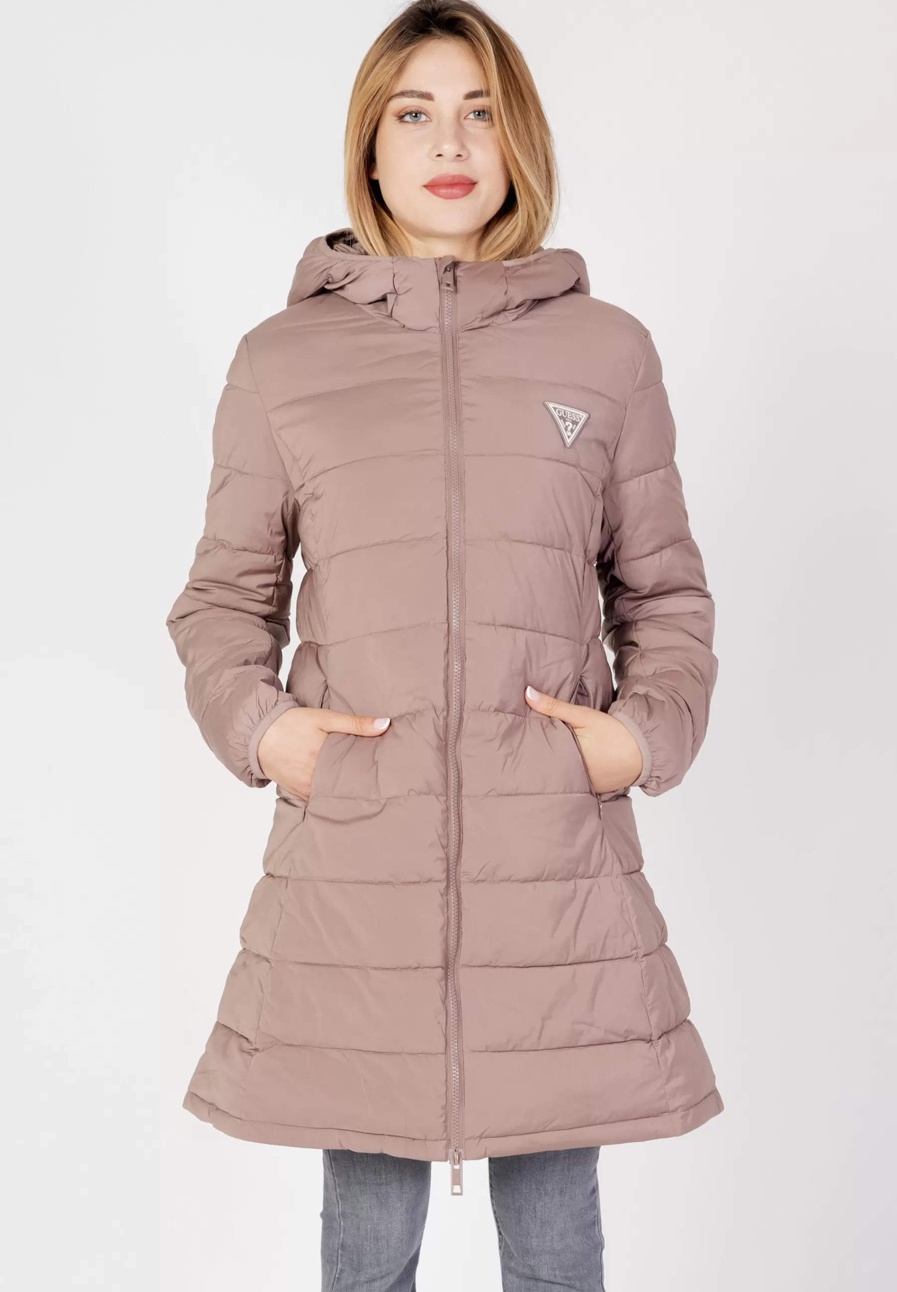 Femme Guess Aleta Long Puffer - Manteau D'Hiver