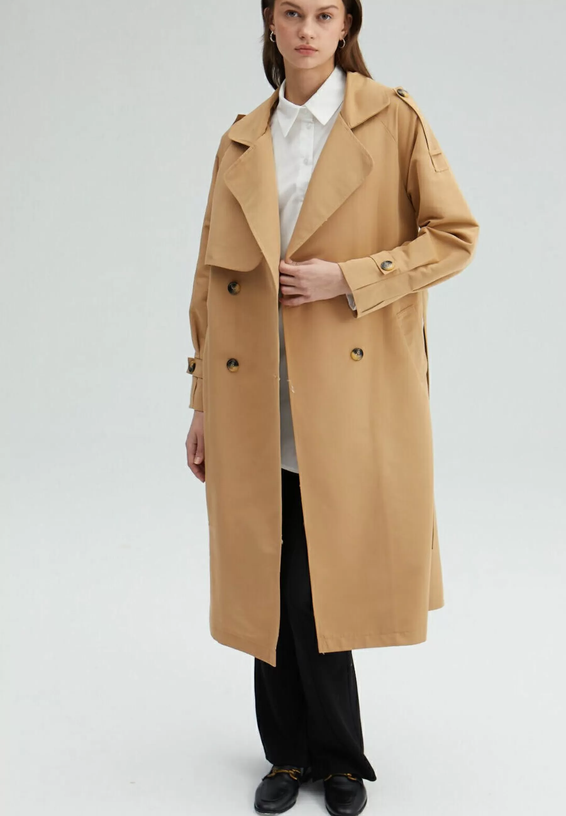 Belted Double Breasted - Trench | Touché Privé Cheap