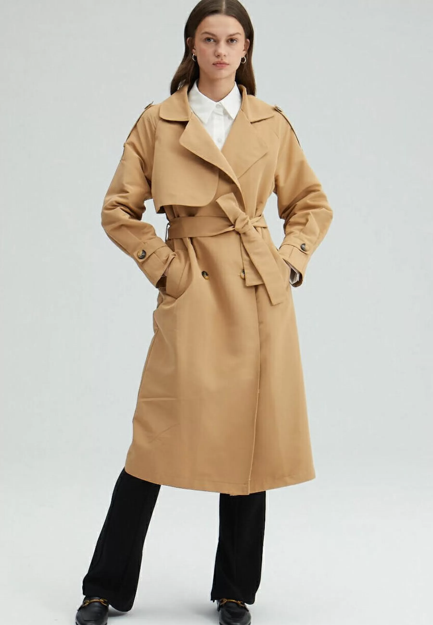 Belted Double Breasted - Trench | Touché Privé Cheap