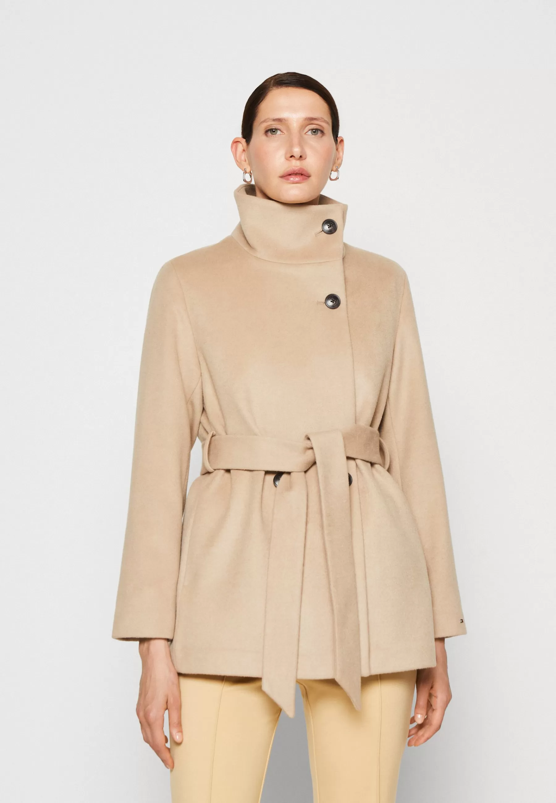 Belted Funnel - Manteau Court | Tommy Hilfiger Discount