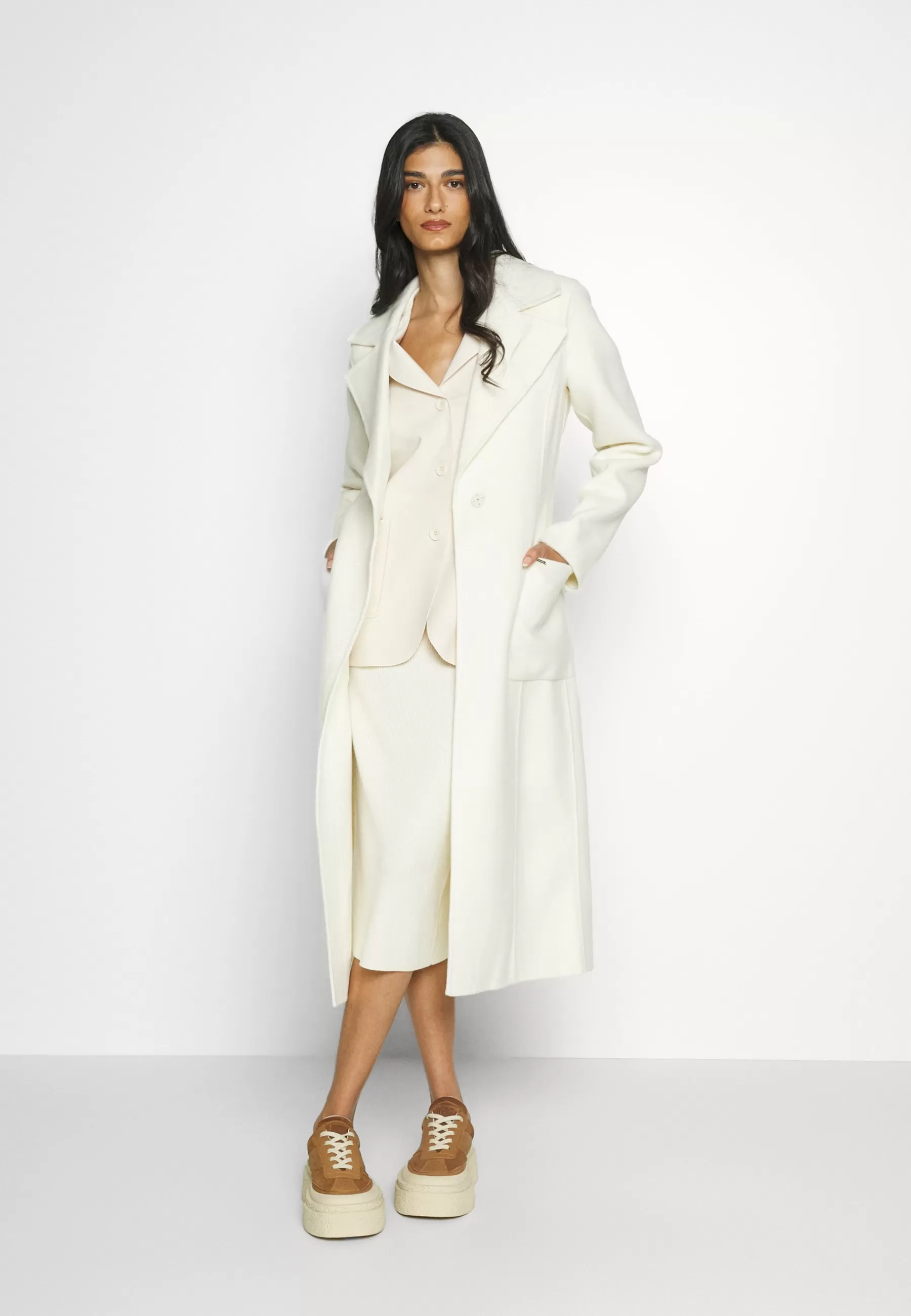 Belted Wrap Style Face Coat - Manteau Classique | MICHAEL Michael Kors Clearance