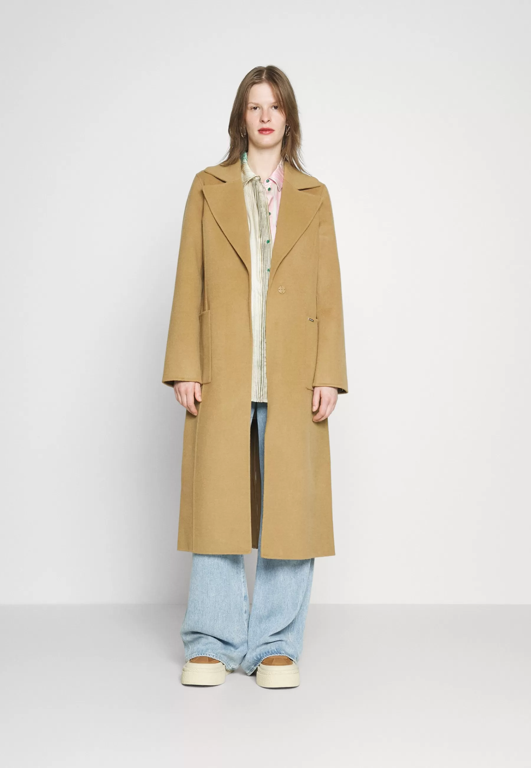 Belted Wrap Style Face Coat - Manteau Classique | MICHAEL Michael Kors Cheap