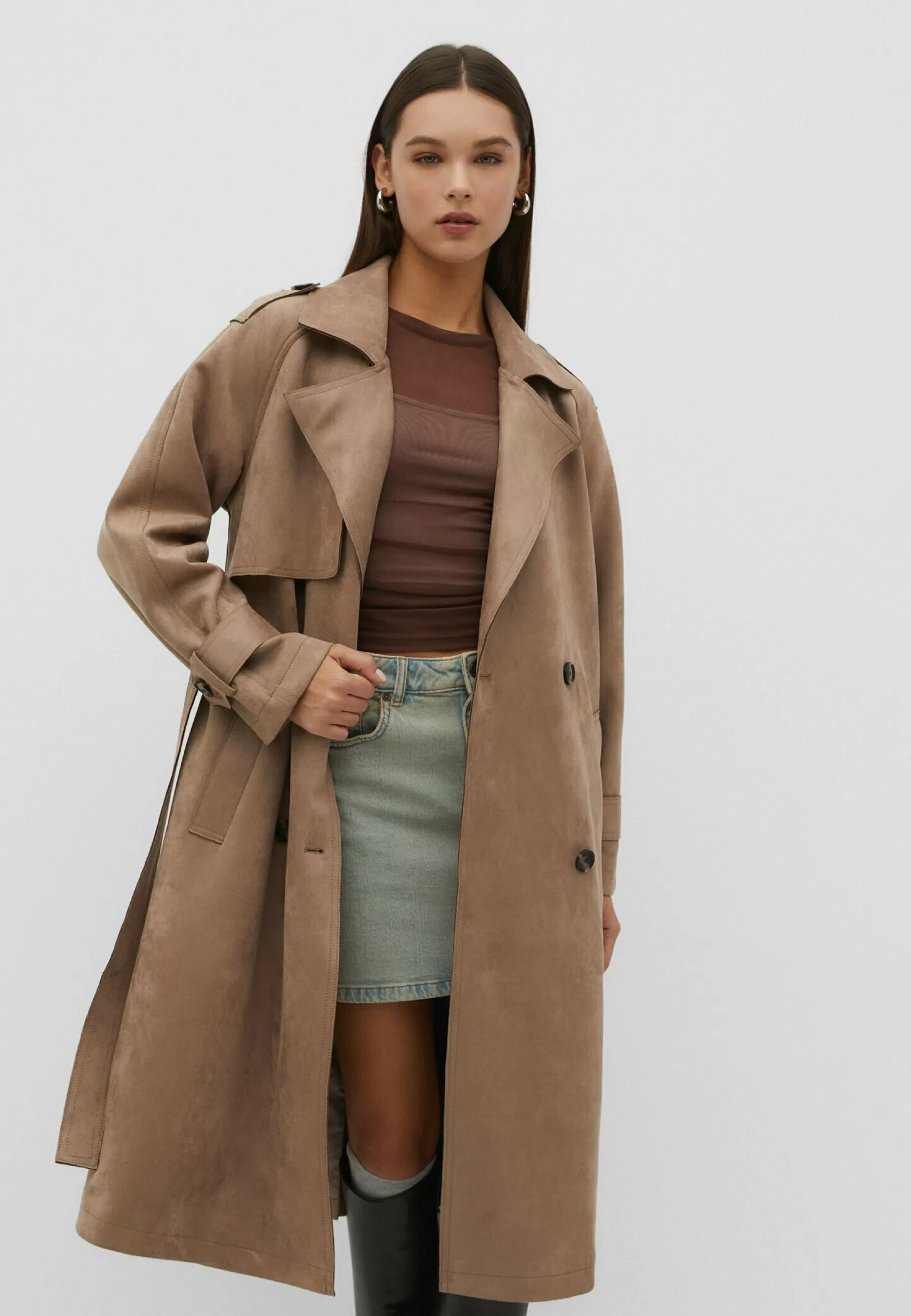 Bonded - Trench | Stradivarius Outlet