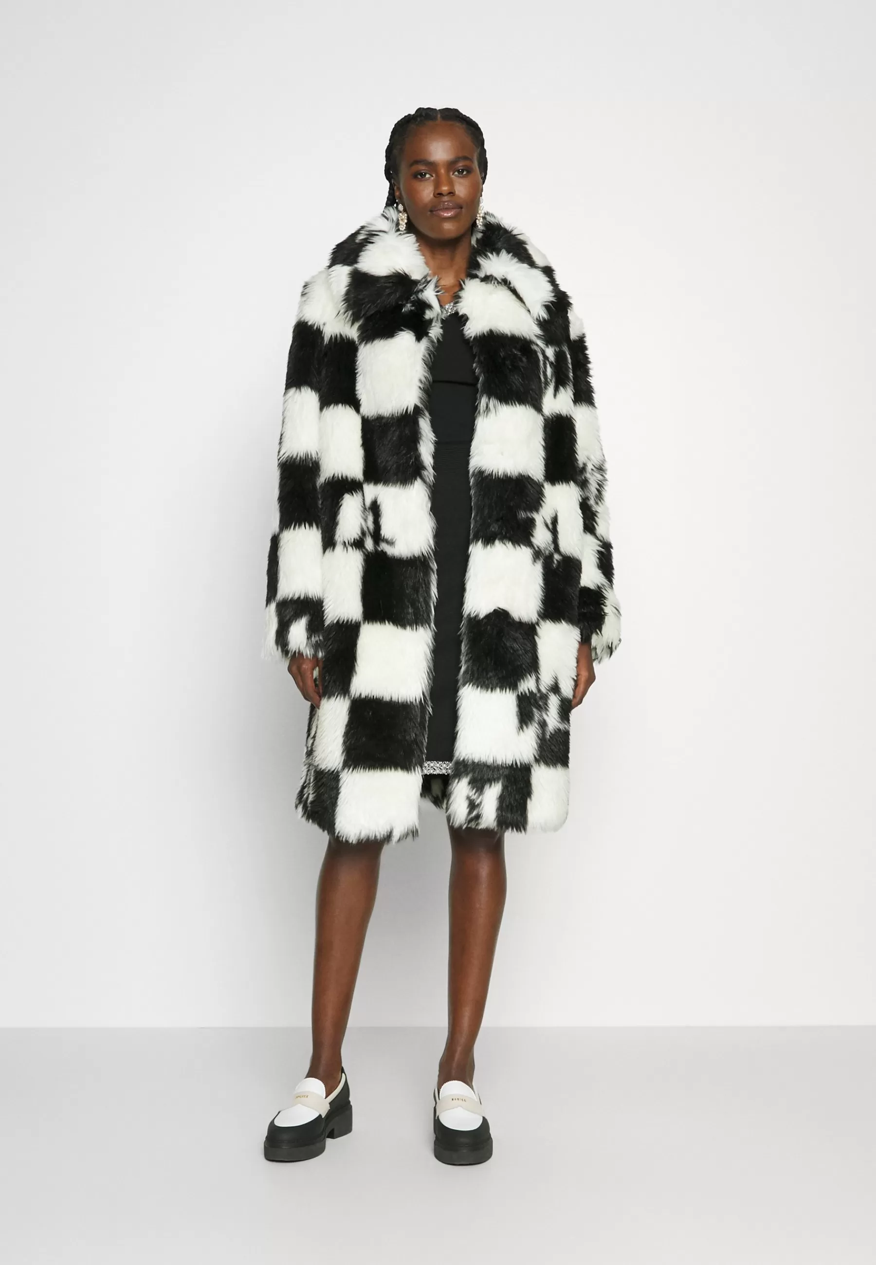 Femme KARL LAGERFELD Check Coat - Manteau D'Hiver