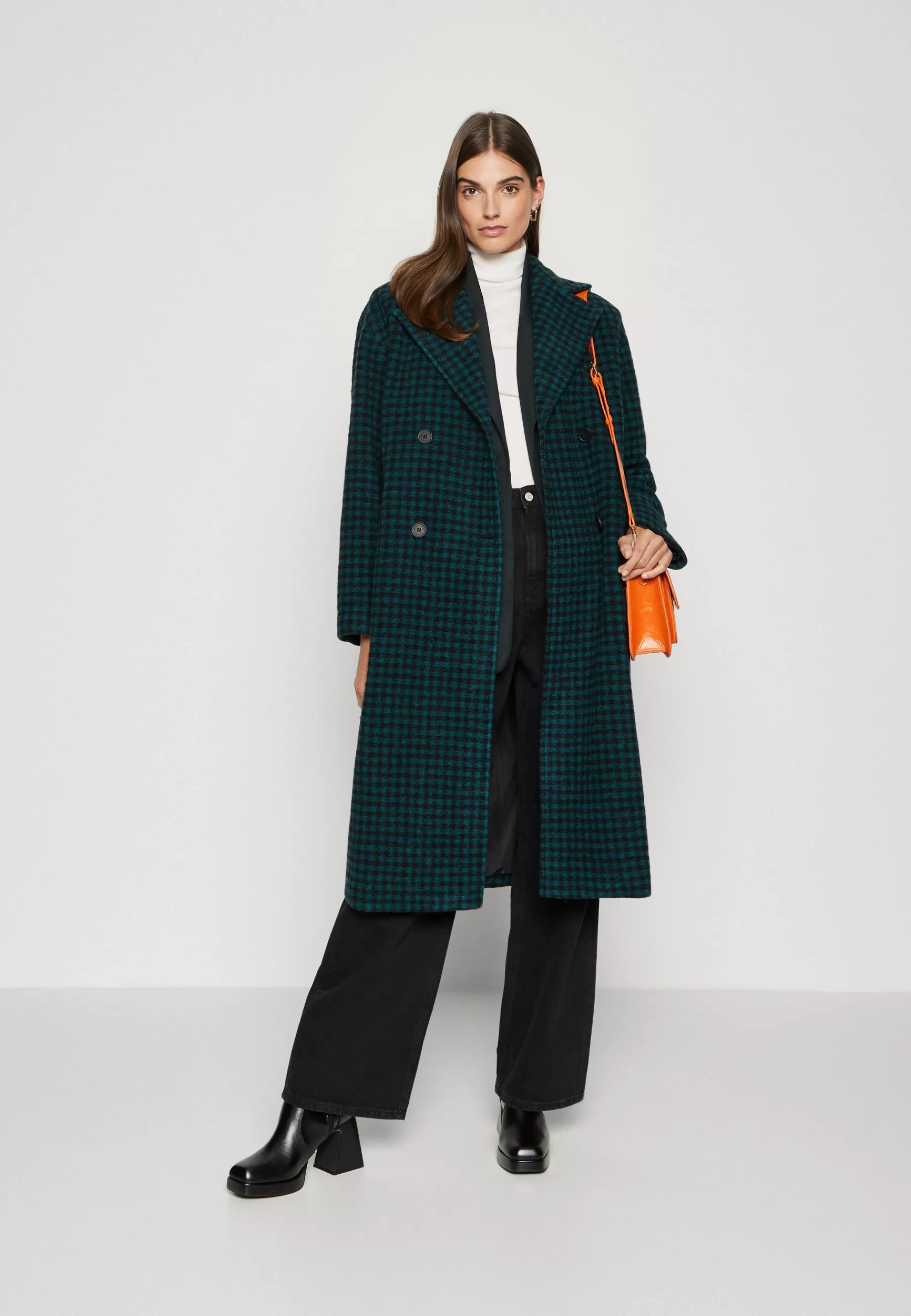 Femme Marc O'Polo DENIM Checked Double Breasted Coat - Manteau Classique