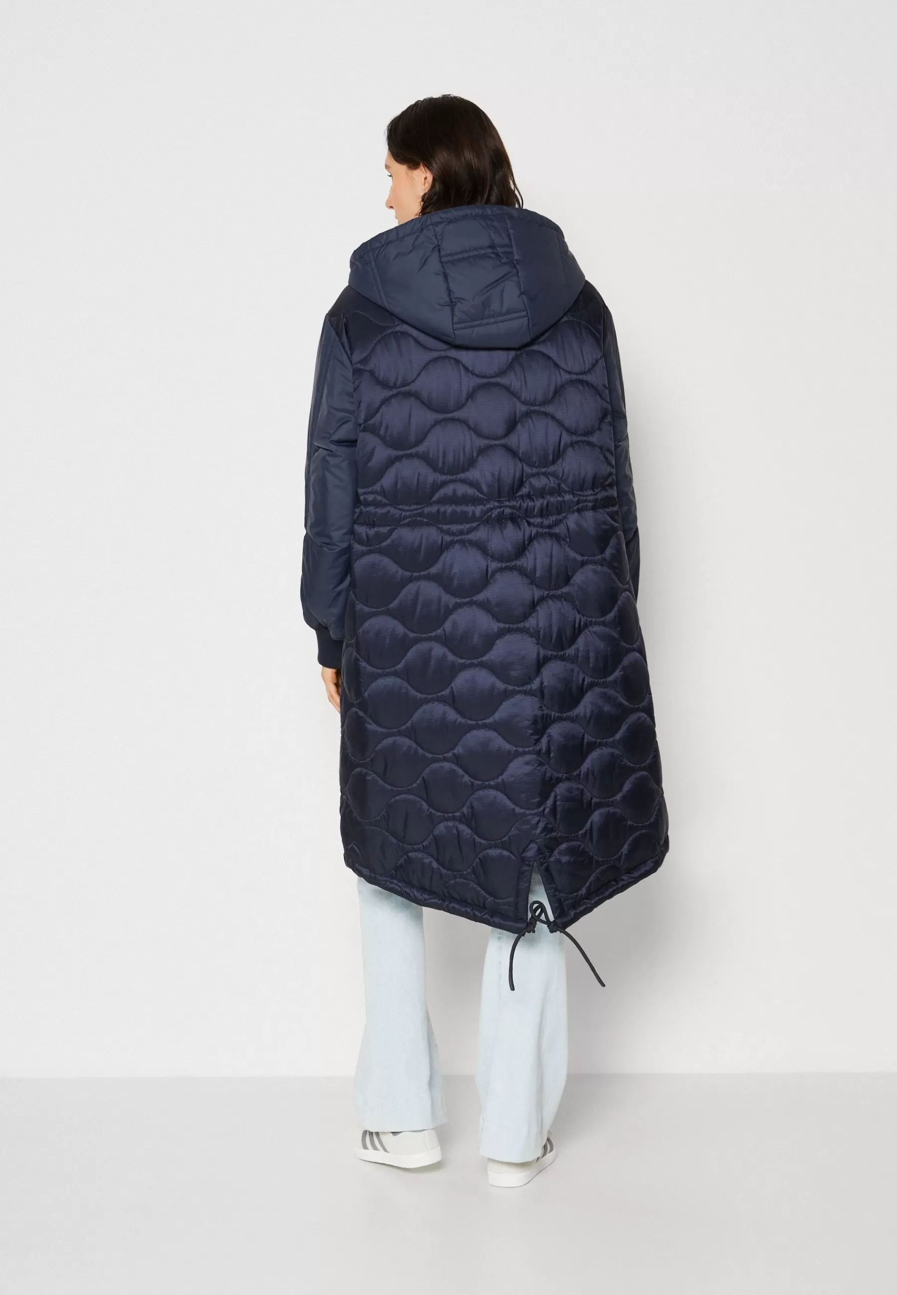 Femme Marc O'Polo Chevignon X Mop Quilted Middle Length Patched Details Fixed Hood - Manteau D'Hiver