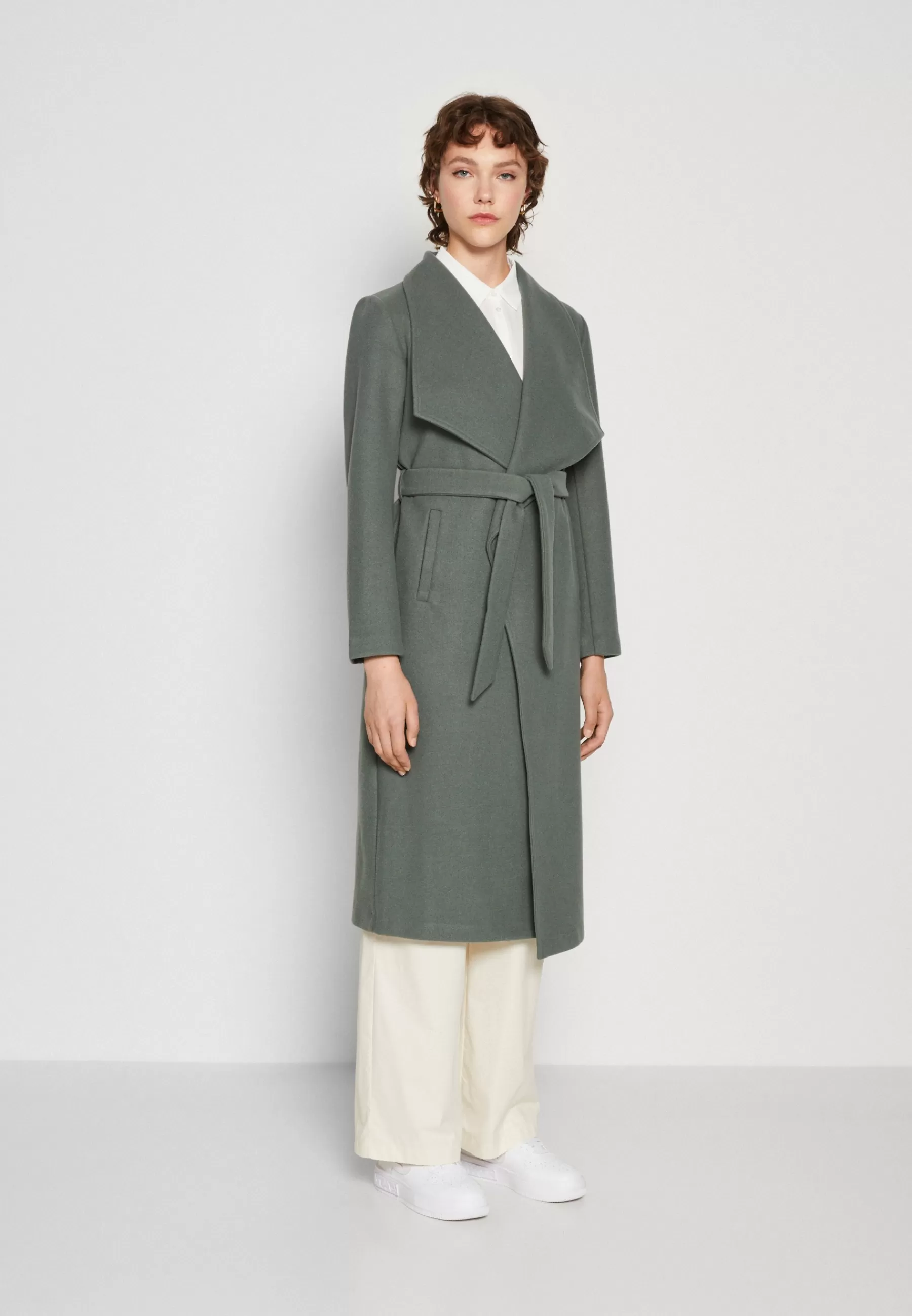 Cooley L/S Long Belted - Manteau Classique | VILA Shop