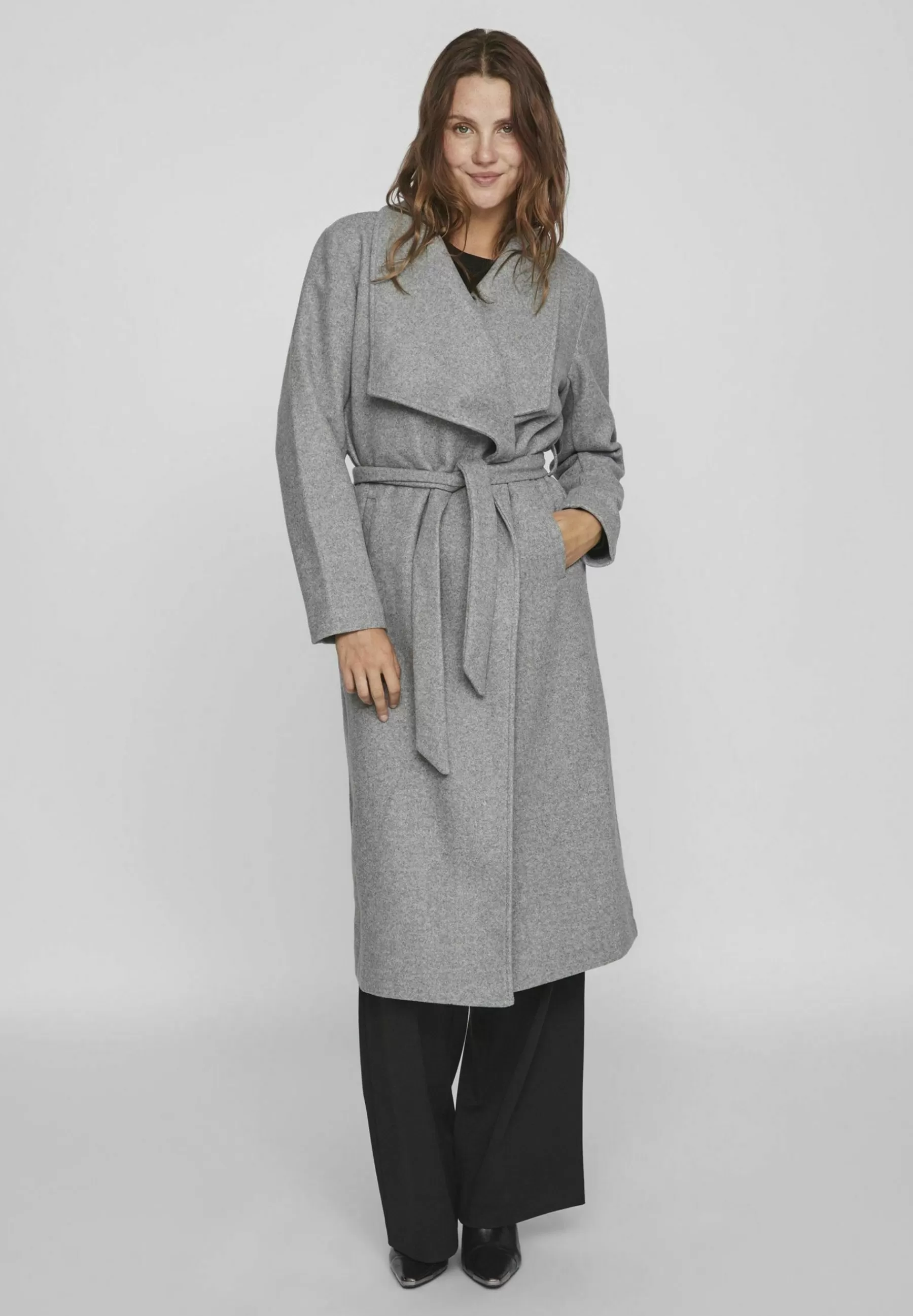 Cooley L/S Long Belted - Manteau Classique | VILA New