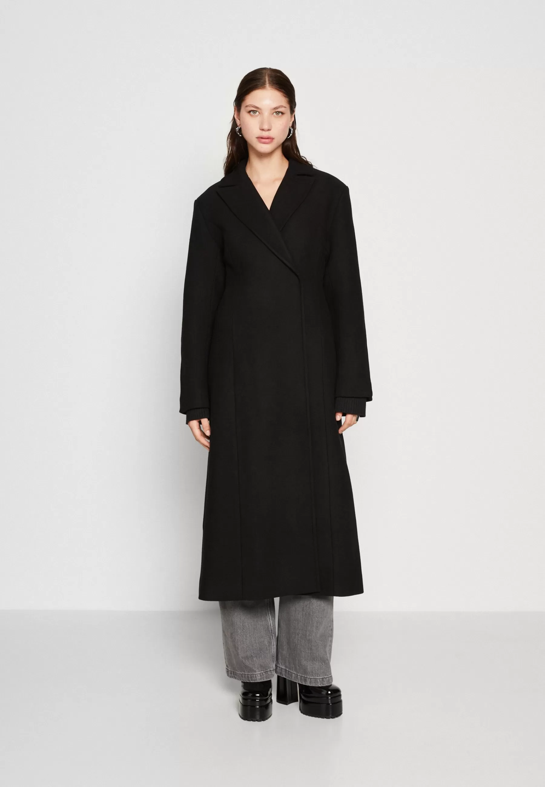 Delia Waisted Coat - Manteau Classique | Weekday Best