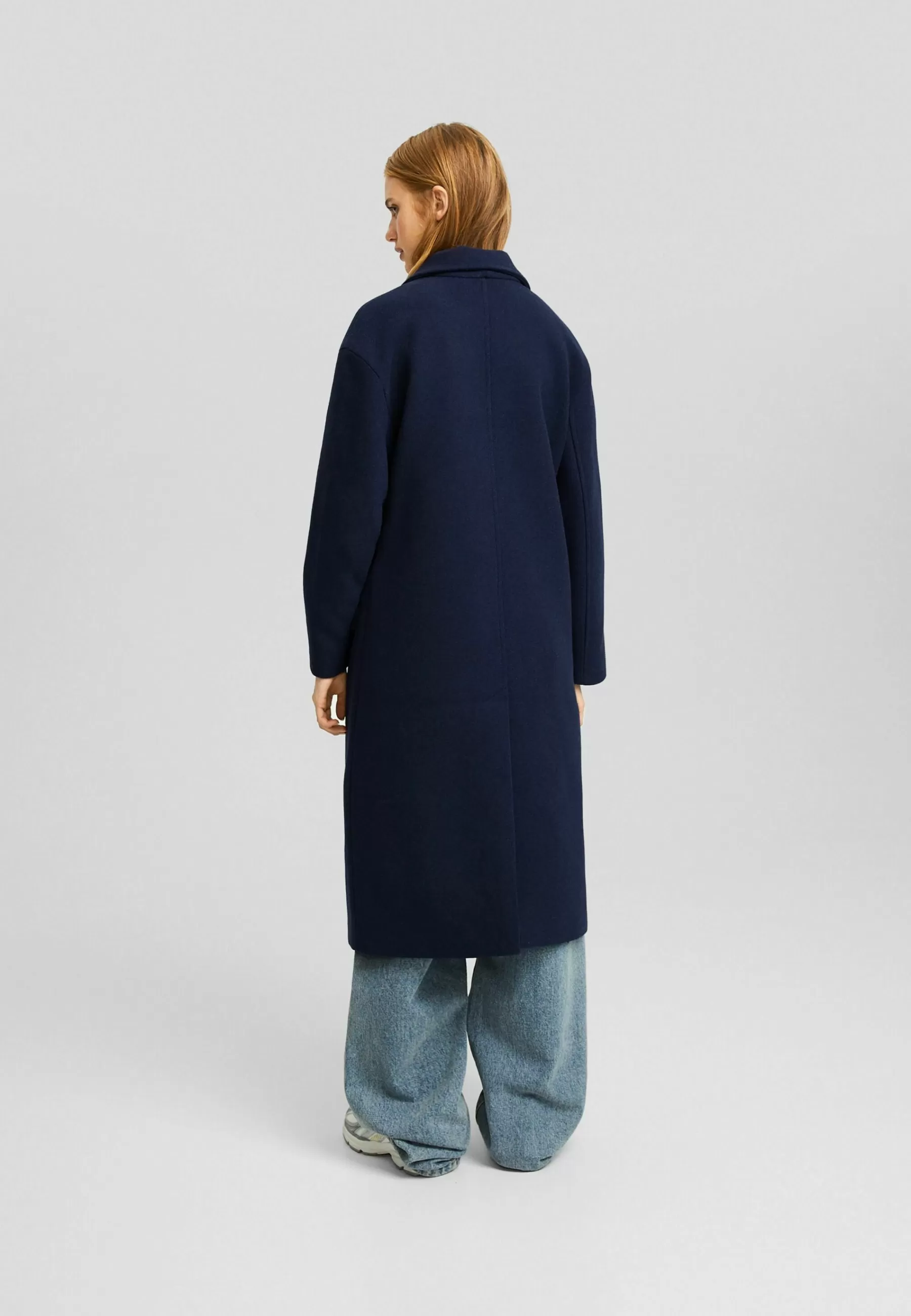 Drop-Shoulder -Long - Manteau Court | Bershka New