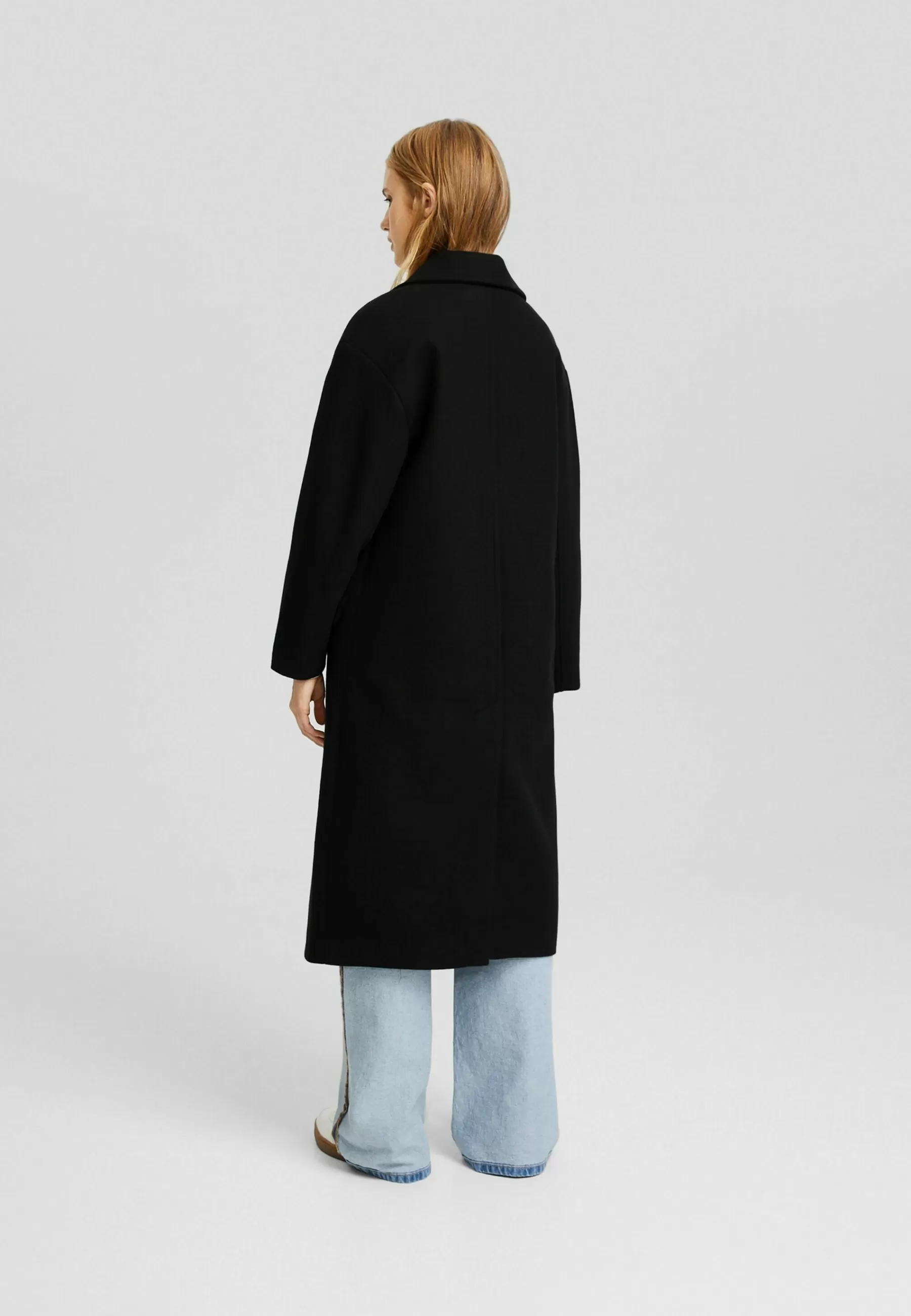 Drop-Shoulder -Long - Manteau Court | Bershka Shop