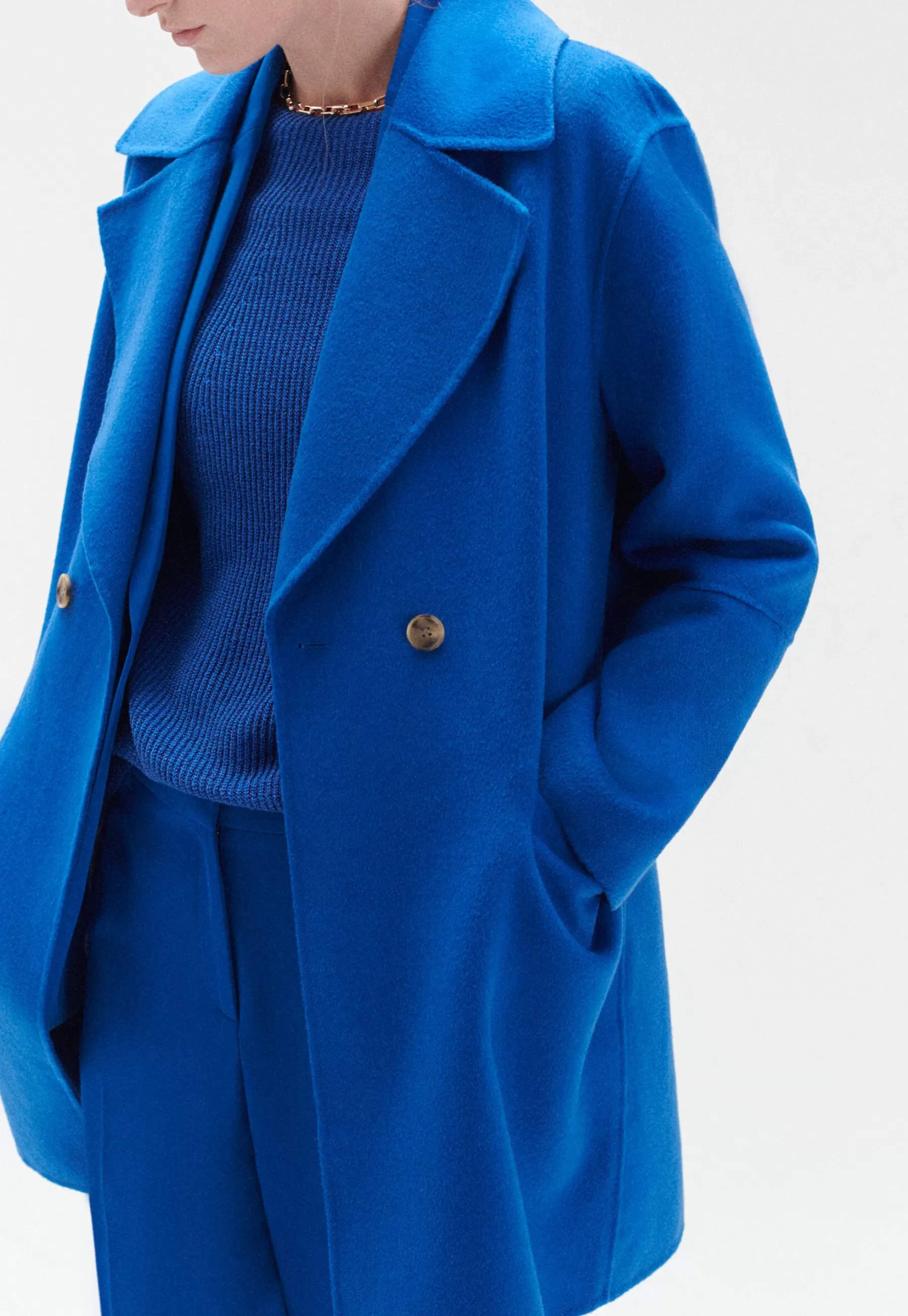 Femme Caroll Elegant Modern - Manteau Court