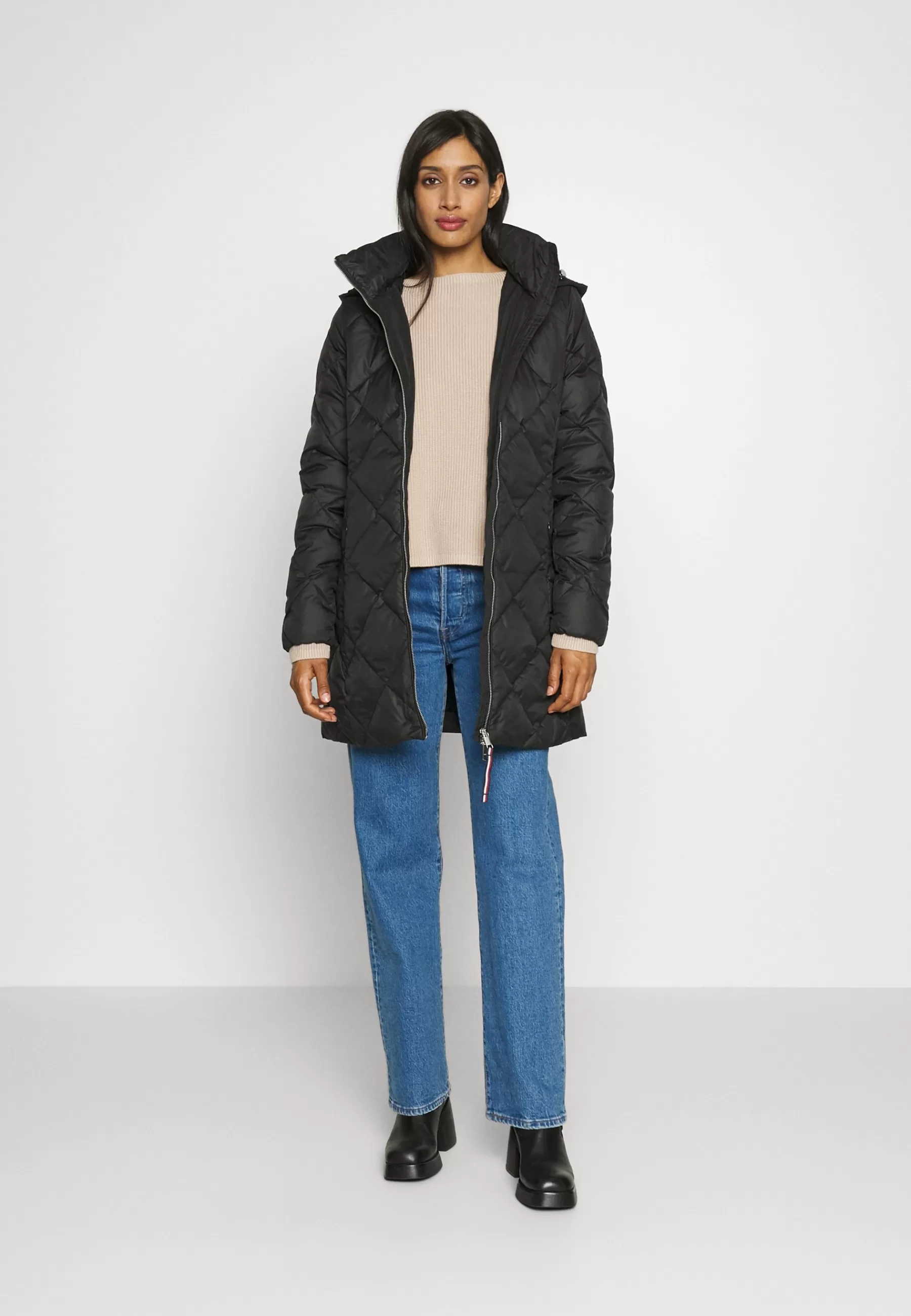 Elevated Belted Quilted Coat - Manteau Court | Tommy Hilfiger Cheap