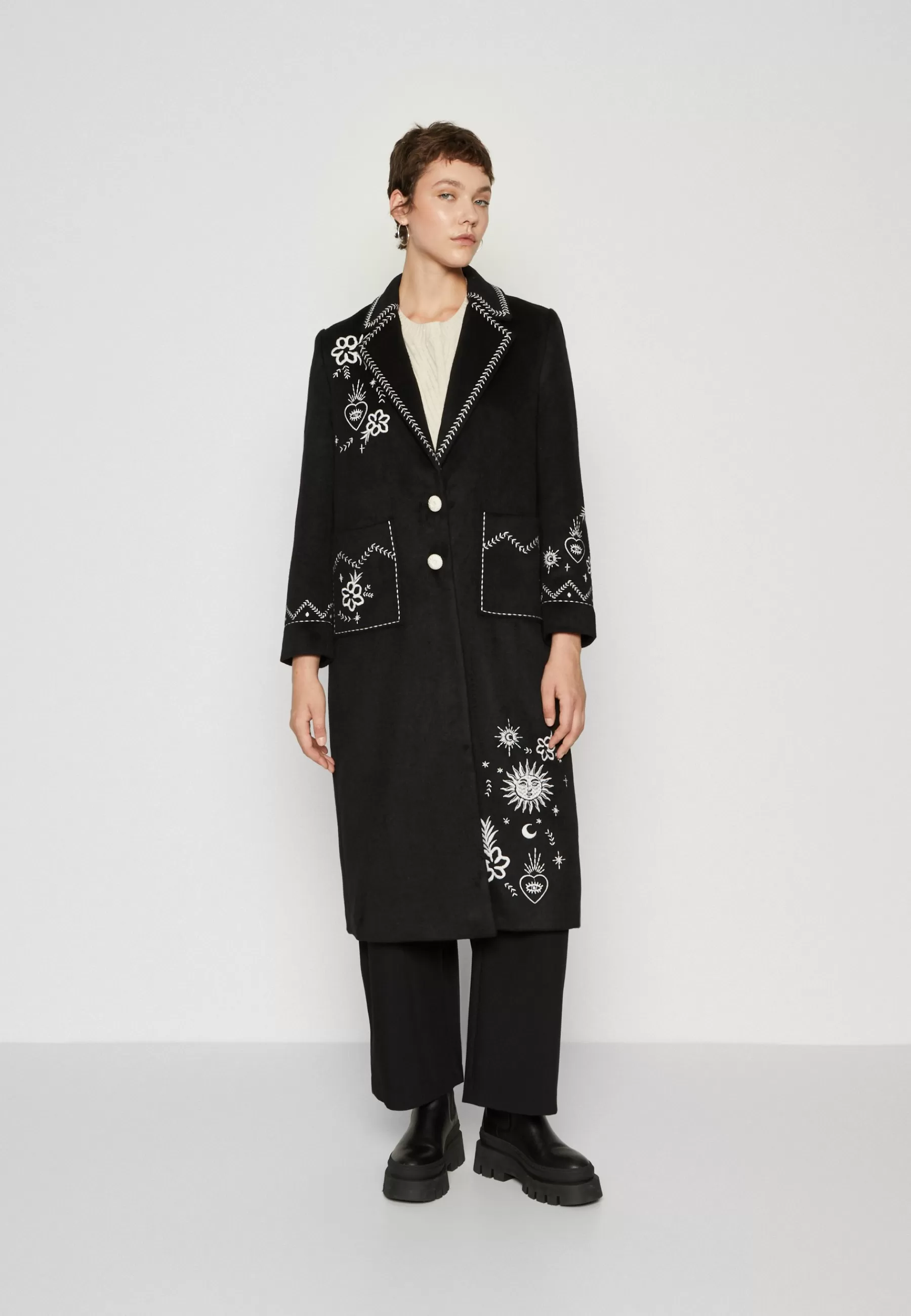 Femme Never Fully Dressed Embroidered Geneva Coat - Manteau Classique