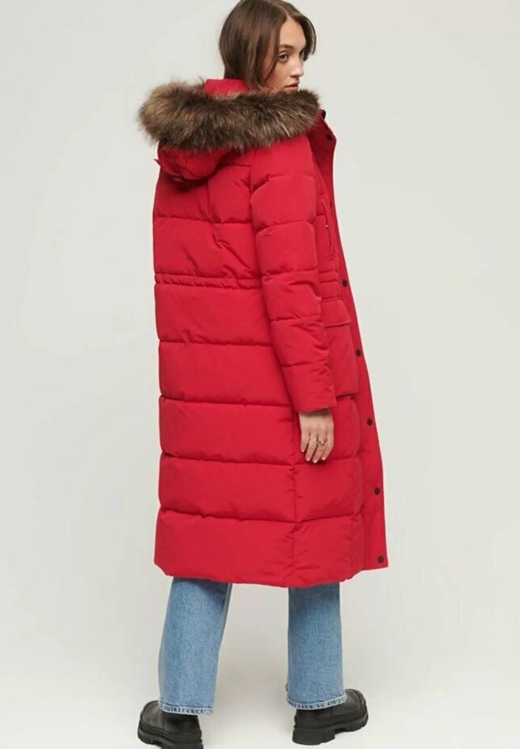 Femme Superdry Everest Longline Puffer - Manteau D'Hiver