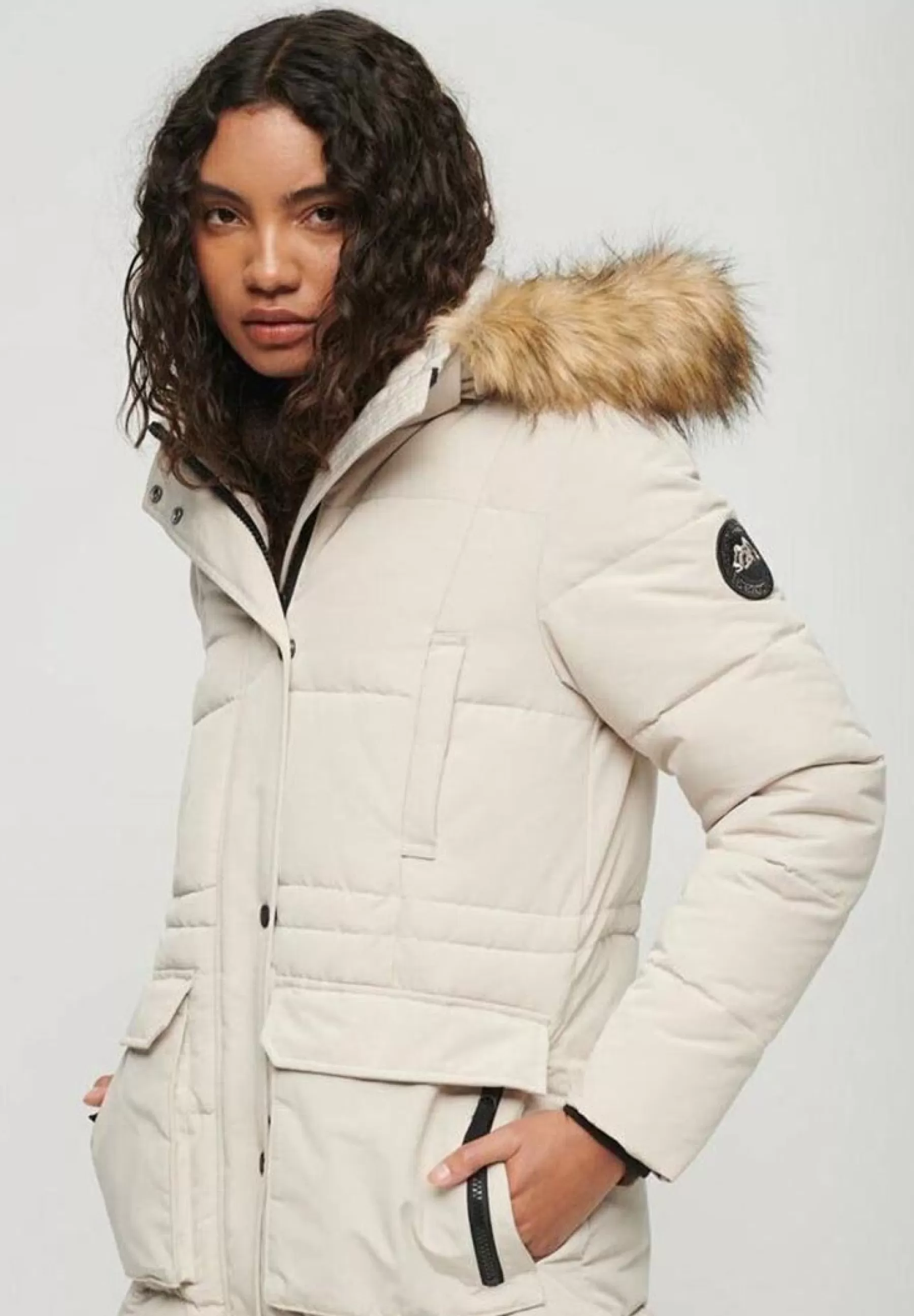 Femme Superdry Everest Longline Puffer - Manteau D'Hiver