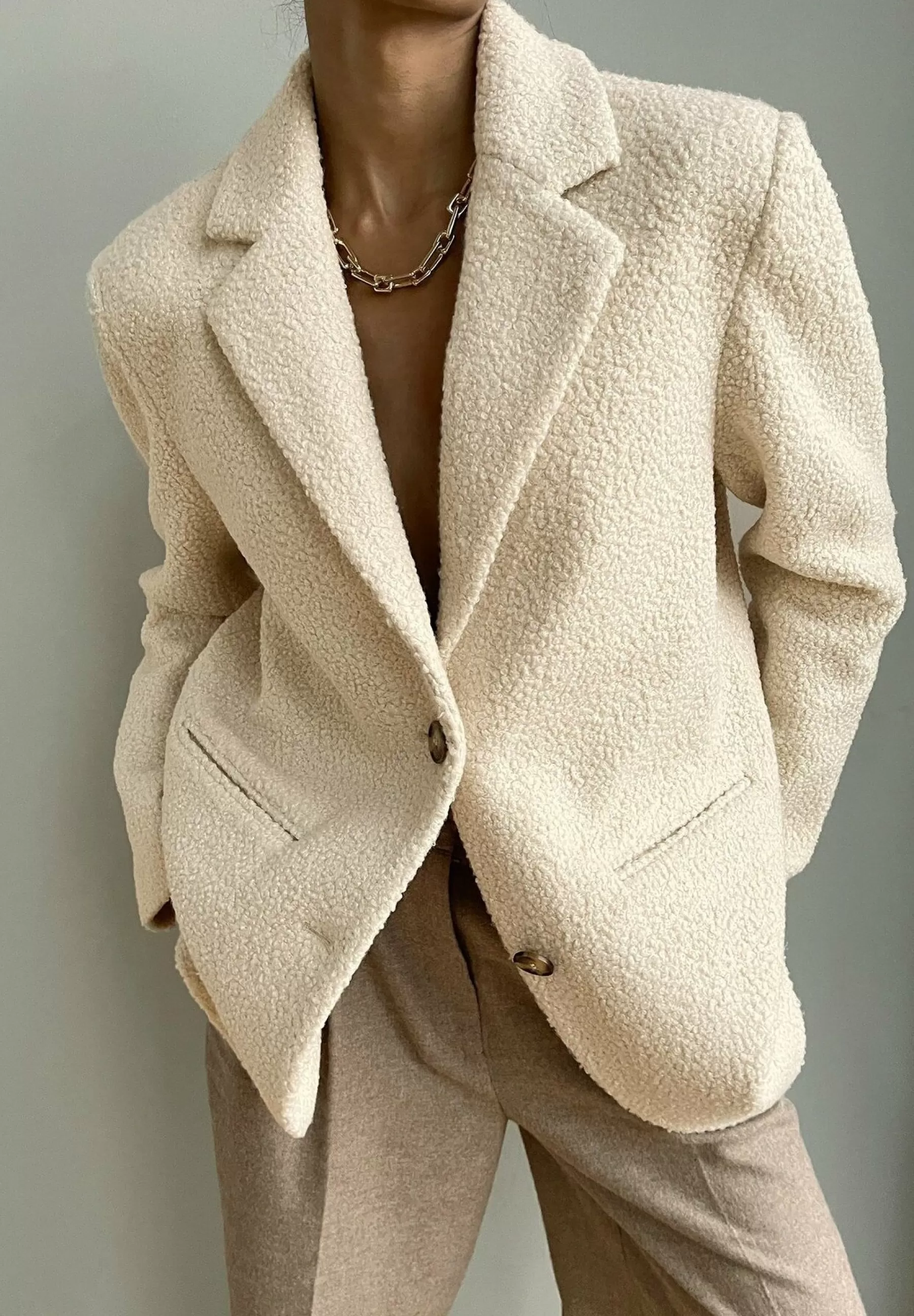 Flauschiger Blazer - Manteau Court | NA-KD Shop