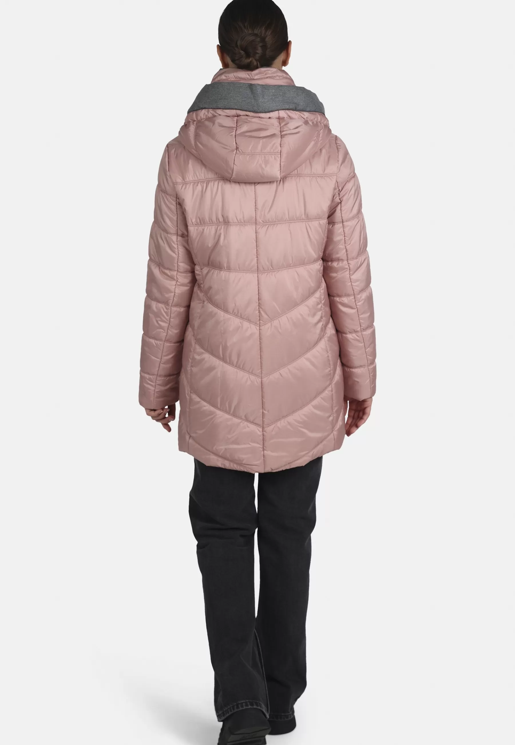 Femme FUCHS SCHMITT Gesteppte City Mit Abnehmbarer Kapuze Verdeckter Reissverschluss Weather Protection - Manteau D'Hiver