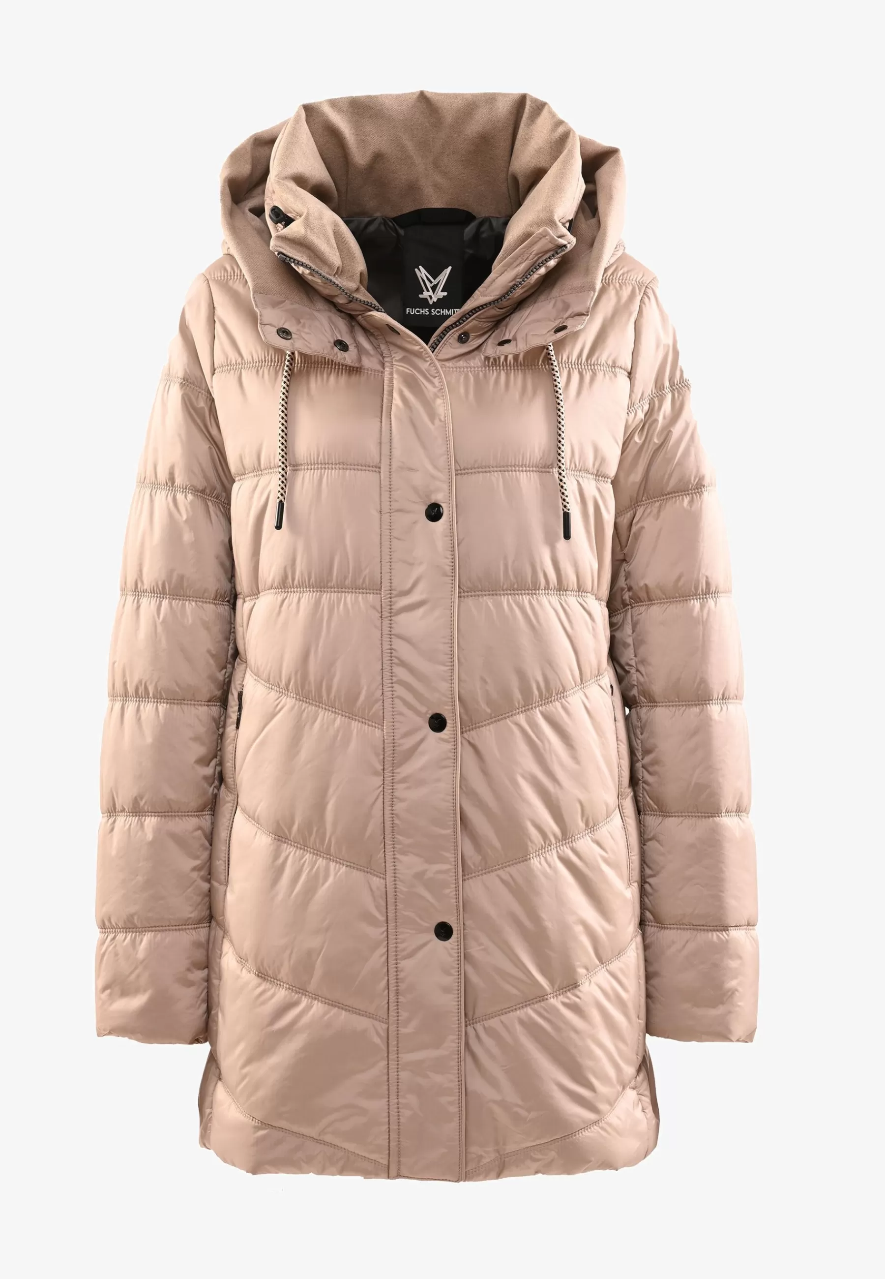 Femme FUCHS SCHMITT Gesteppte City Mit Abnehmbarer Kapuze Verdeckter Reissverschluss Weather Protection - Manteau D'Hiver