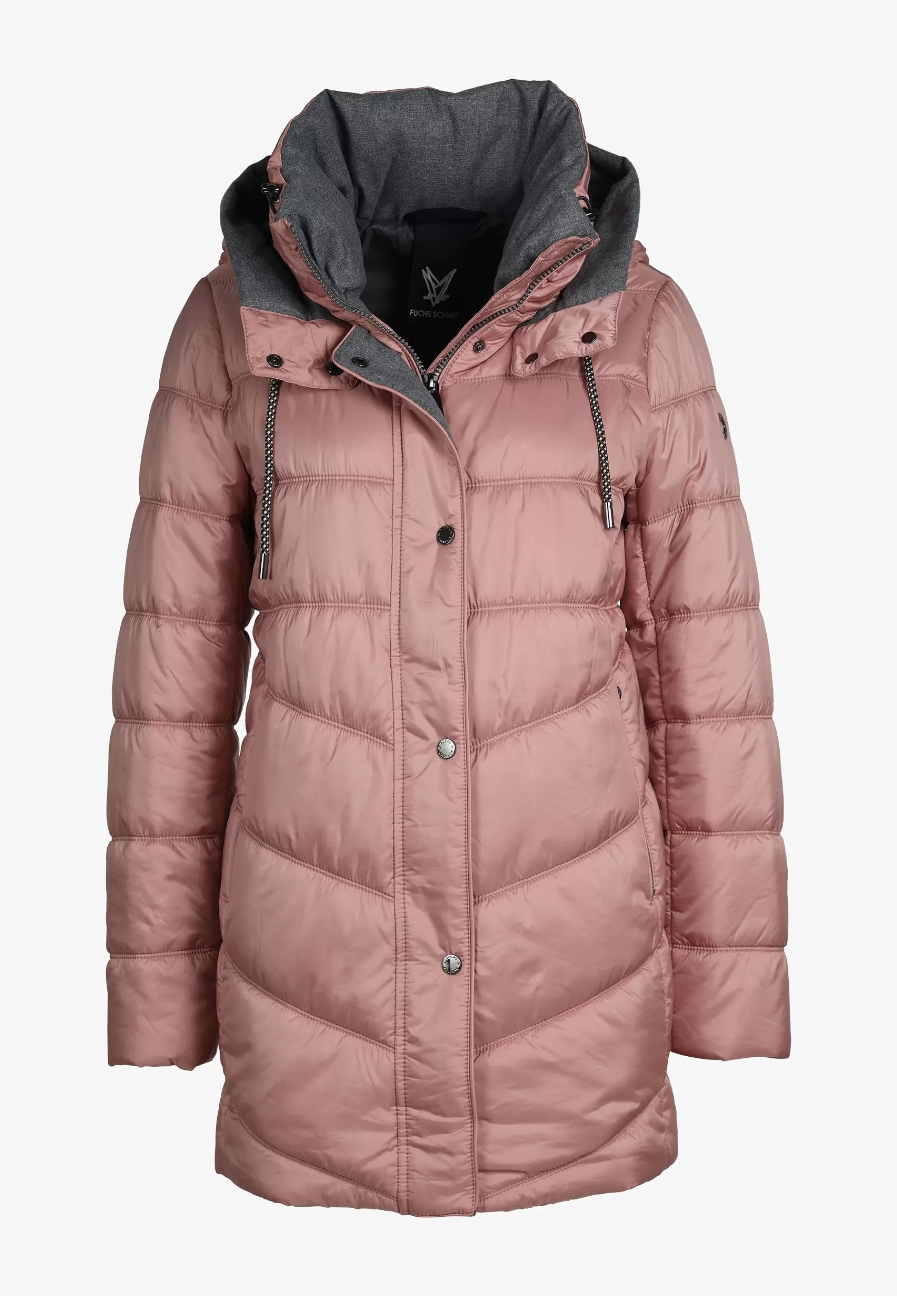 Femme FUCHS SCHMITT Gesteppte City Mit Abnehmbarer Kapuze Verdeckter Reissverschluss Weather Protection - Manteau D'Hiver