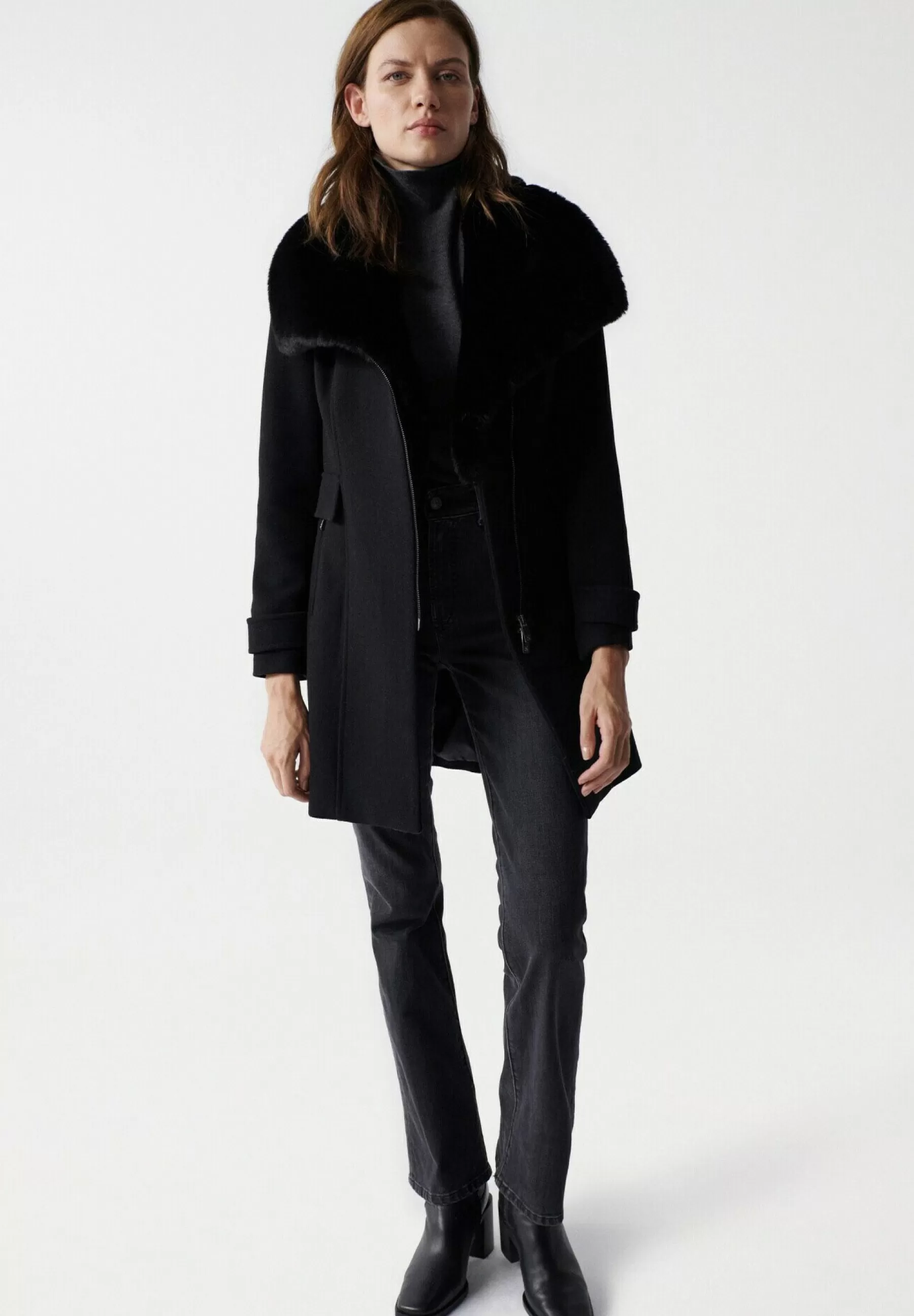 Grace Schutzhutten Slim - Manteau Court | Salsa Jeans Online