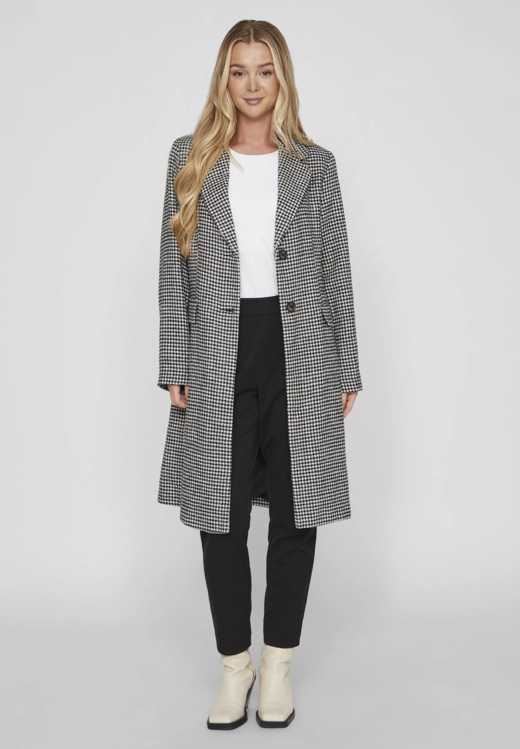 Femme VILA Hahnentrittmuster - Manteau Classique