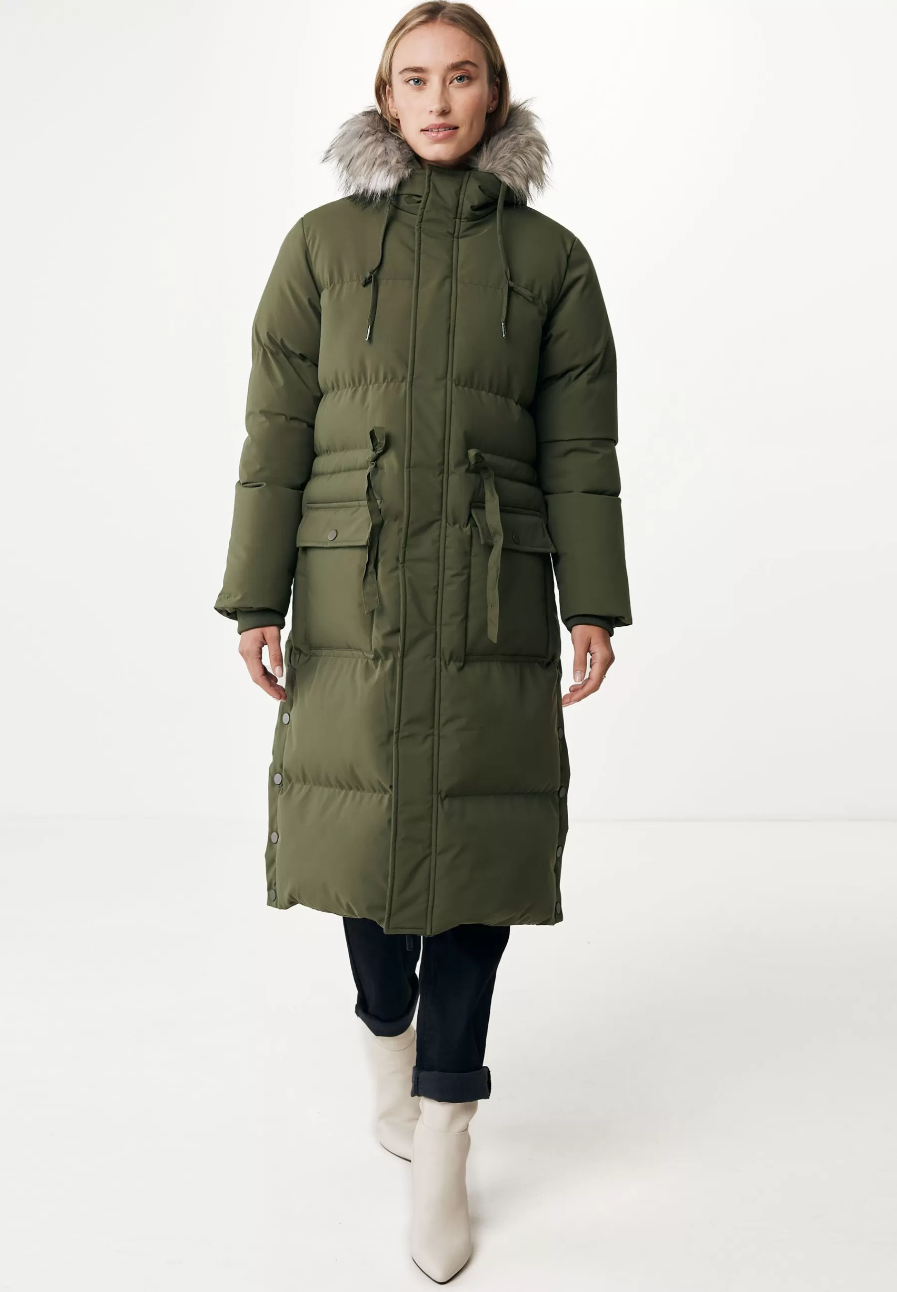 Femme Mexx Hooded With Removable Fur Collar - Manteau D'Hiver