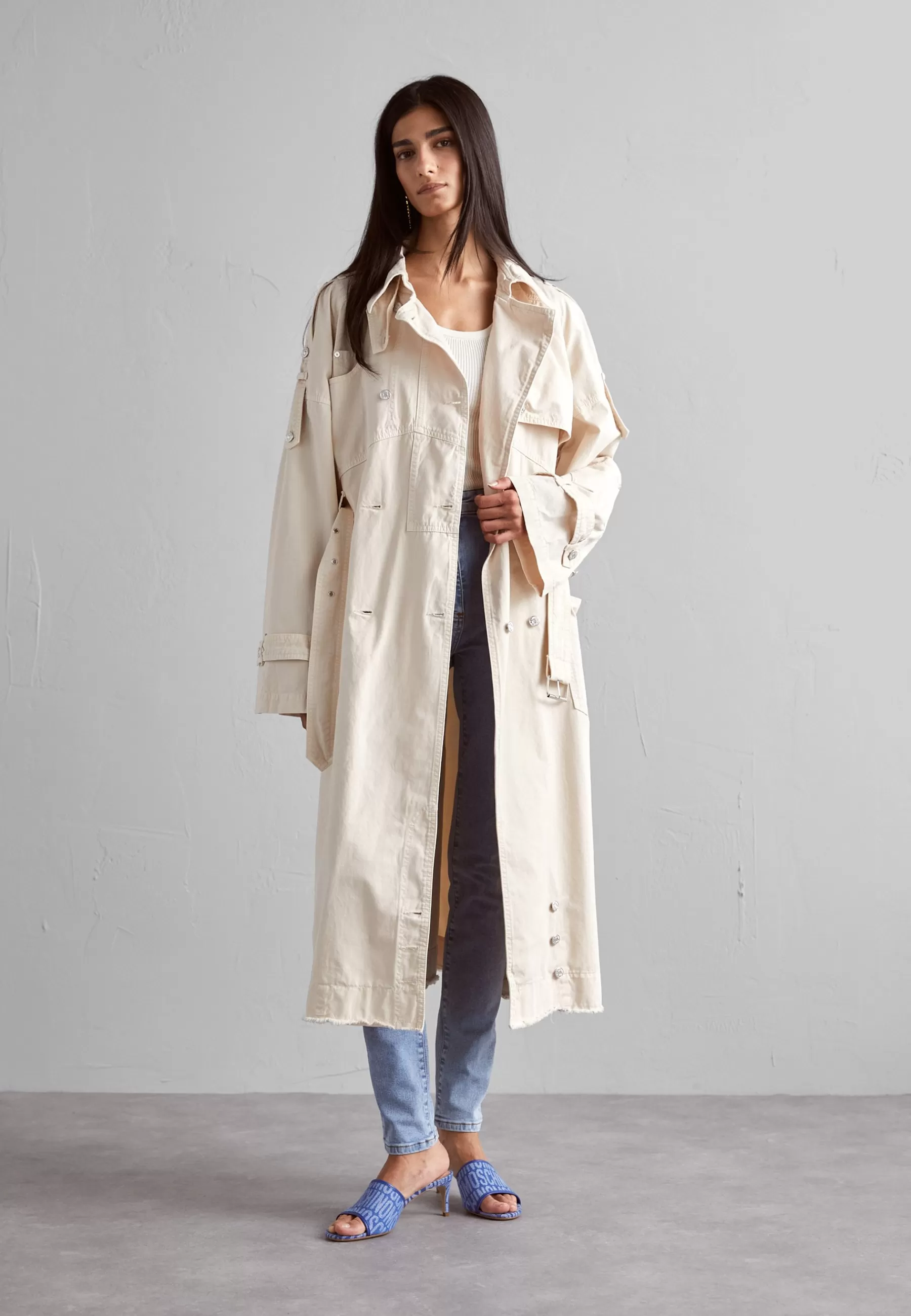 Long Jacket - Trench | MOSCHINO JEANS Cheap