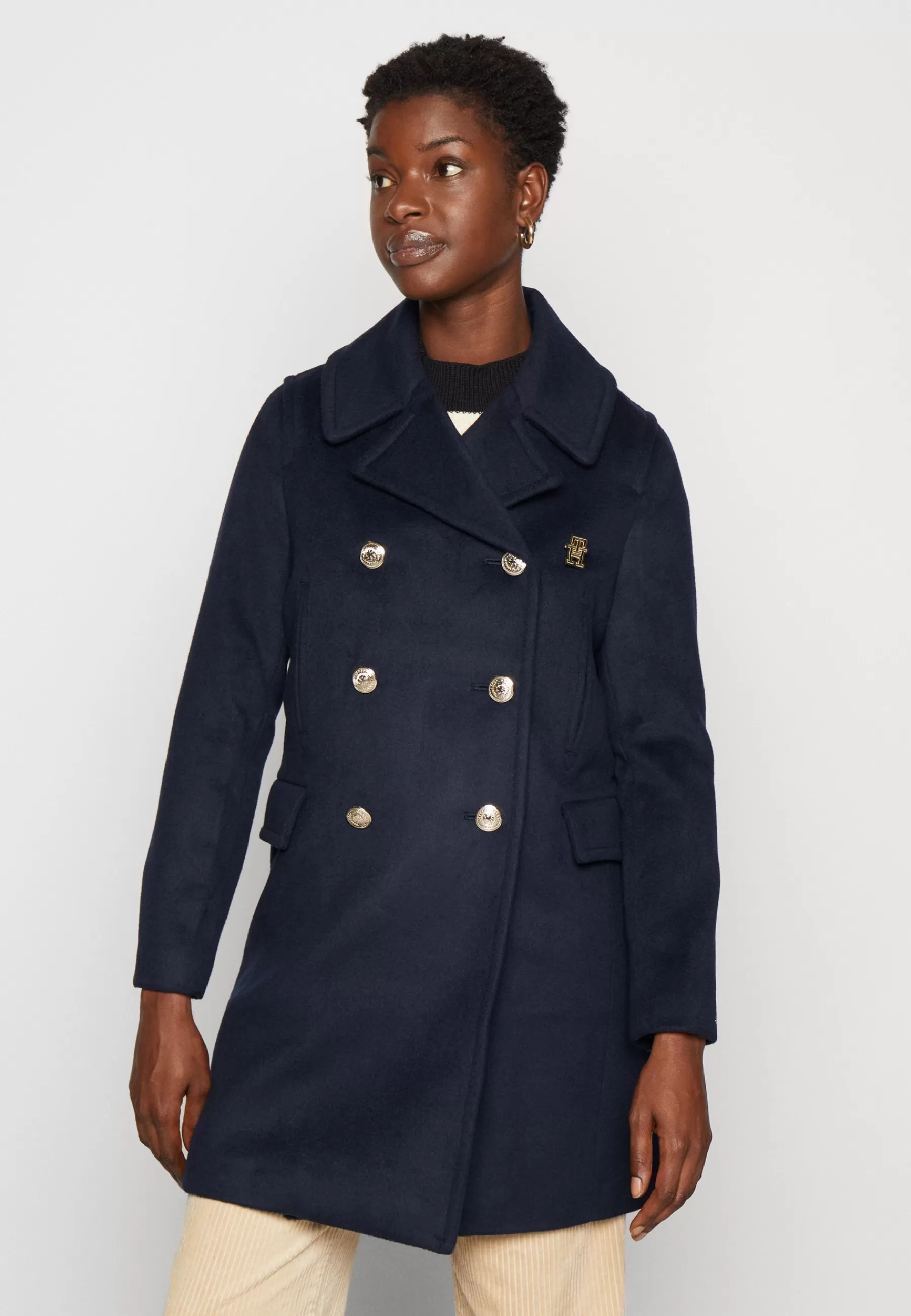 Femme Tommy Hilfiger Long Peacoat - Manteau Classique