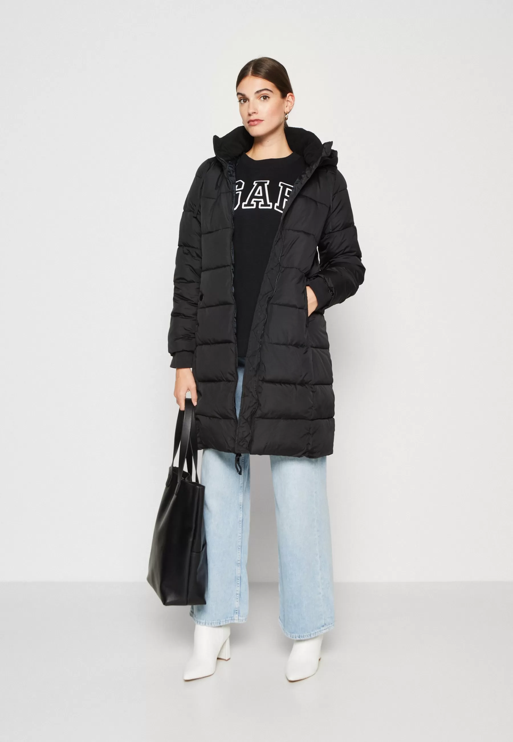 Femme GAP Long Puffer Coat - Manteau D'Hiver