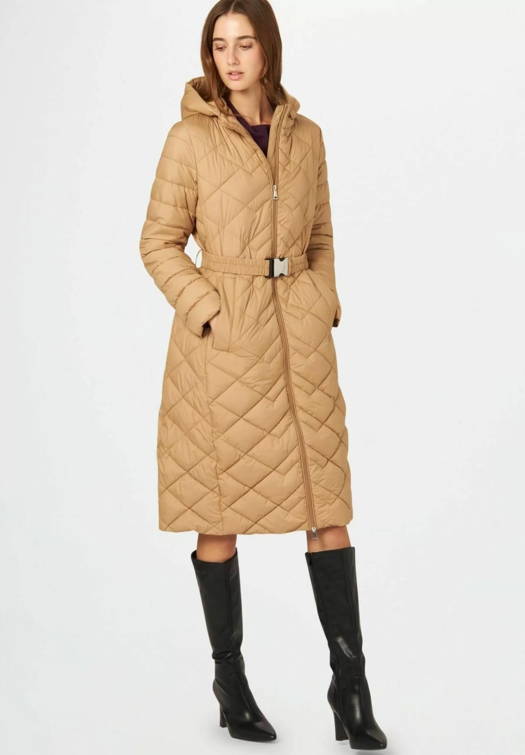 Femme Conbipel Long Quilted - Manteau D'Hiver