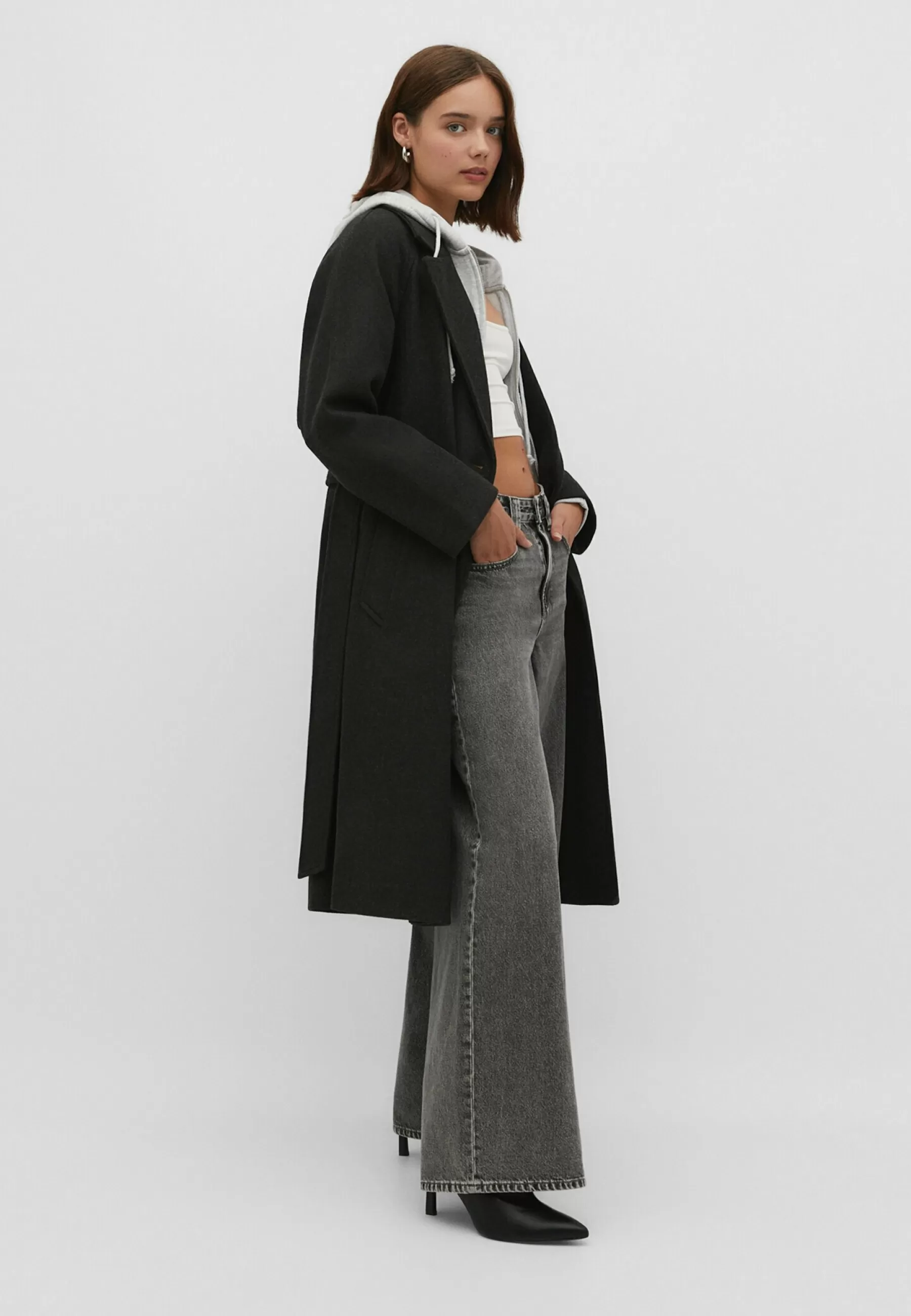 Long Soft-Touch - Trench | Stradivarius Clearance