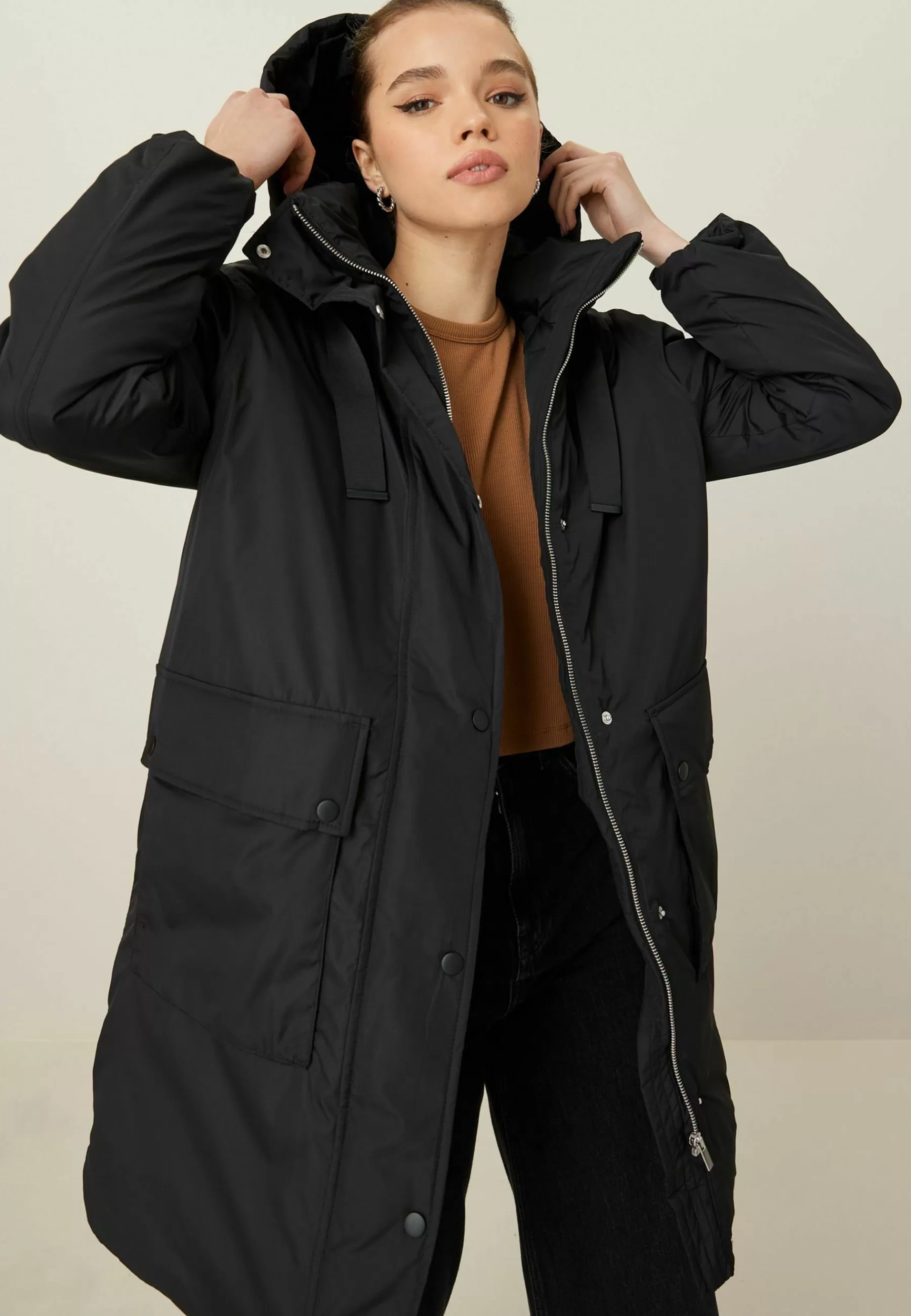 Femme Next Longline Padded - Manteau D'Hiver