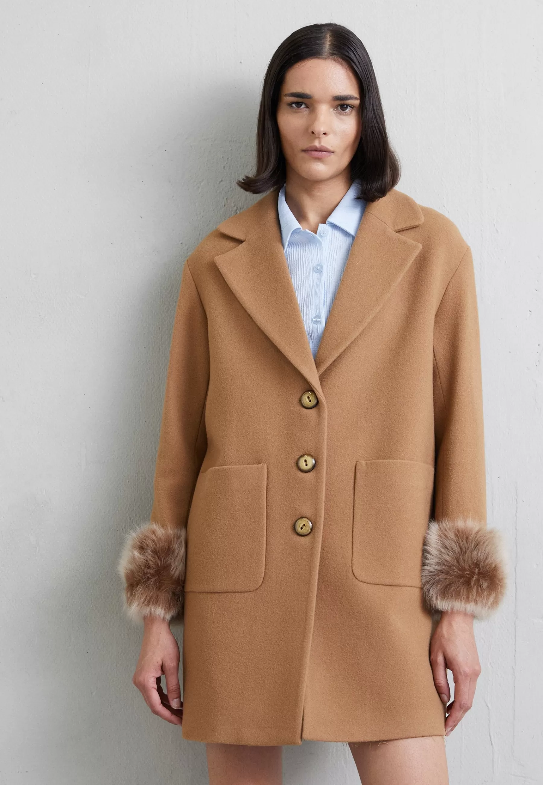 Maggi Car Coat Short With Cuffs - Manteau Court | STUDIO ID Cheap