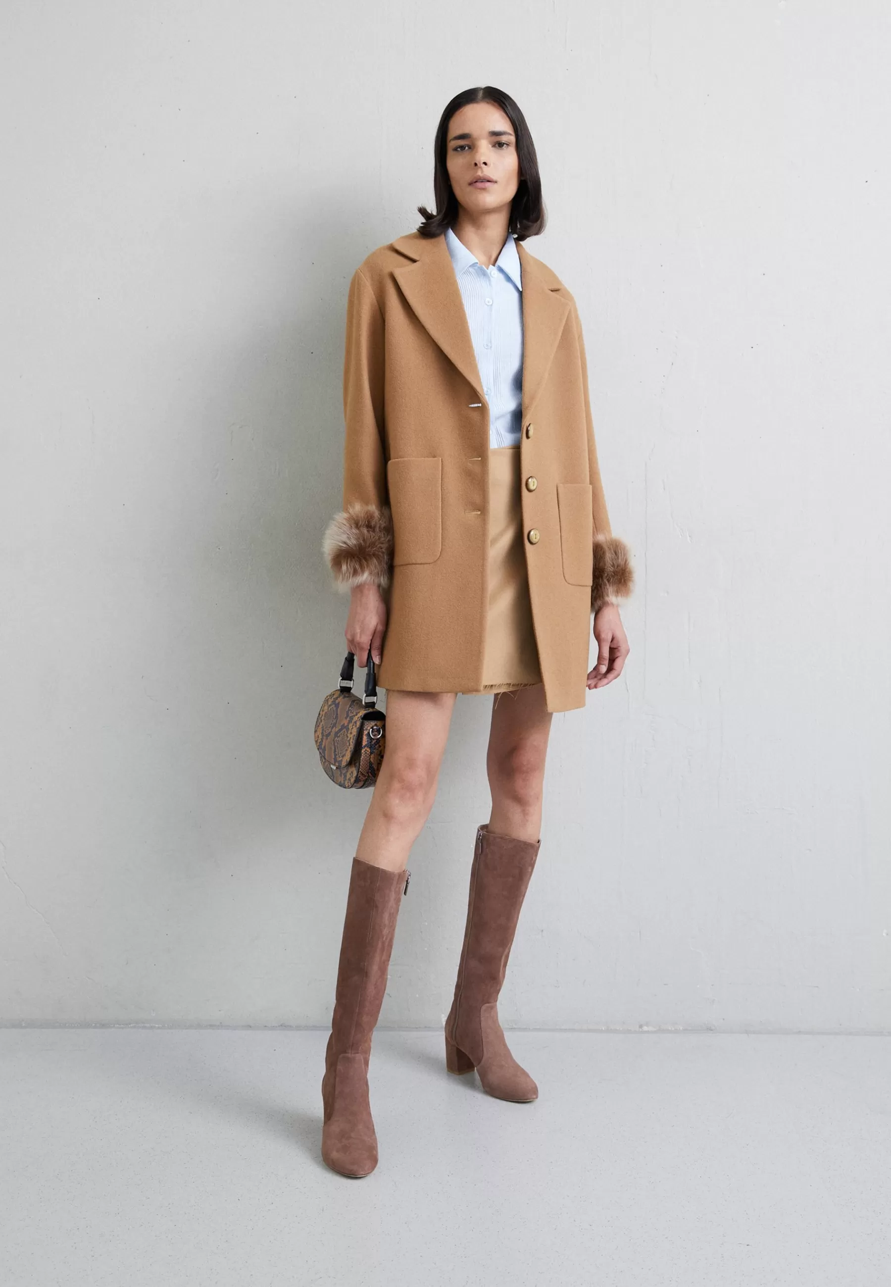 Maggi Car Coat Short With Cuffs - Manteau Court | STUDIO ID Cheap