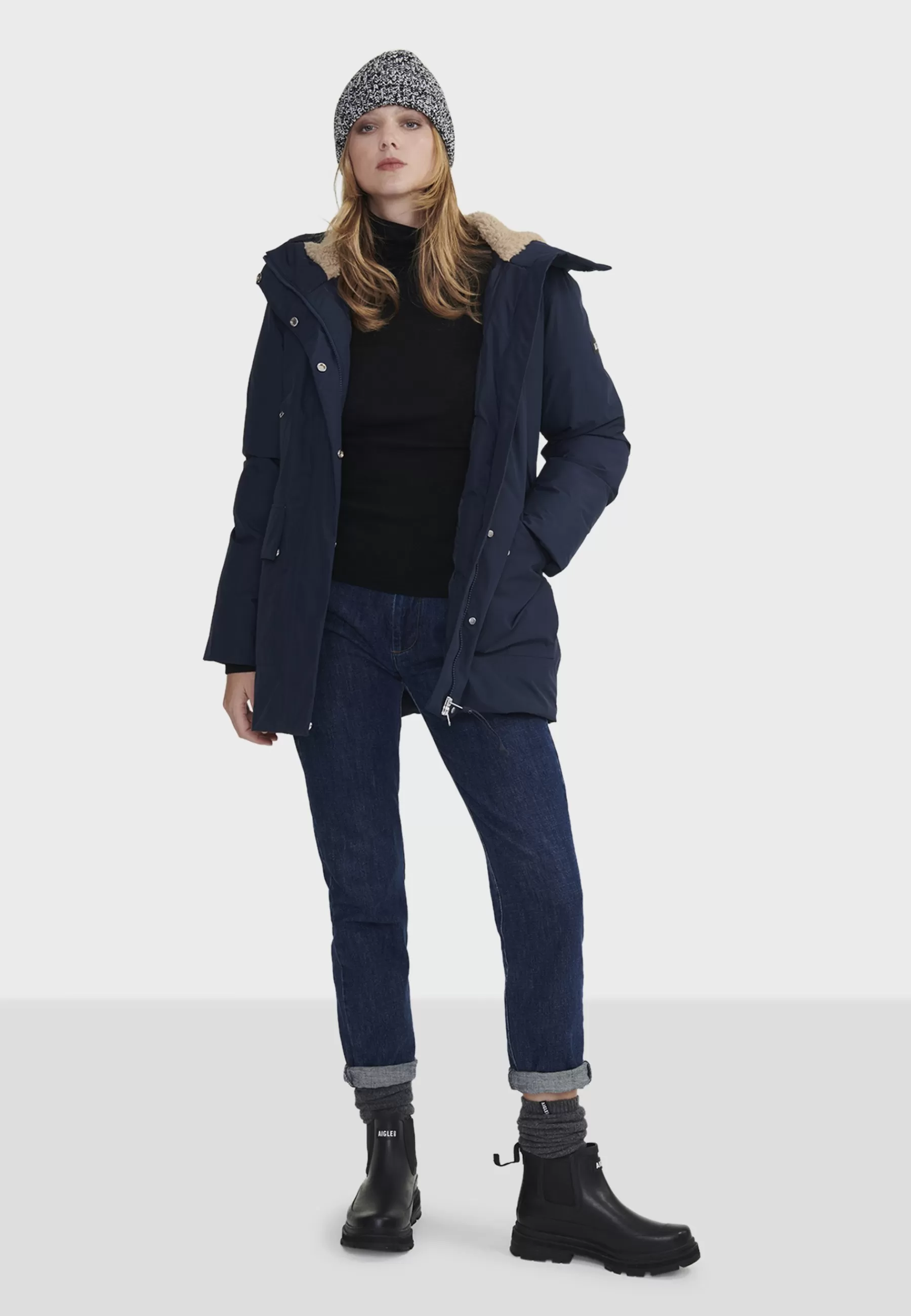 Femme Aigle Manteau D'Hiver