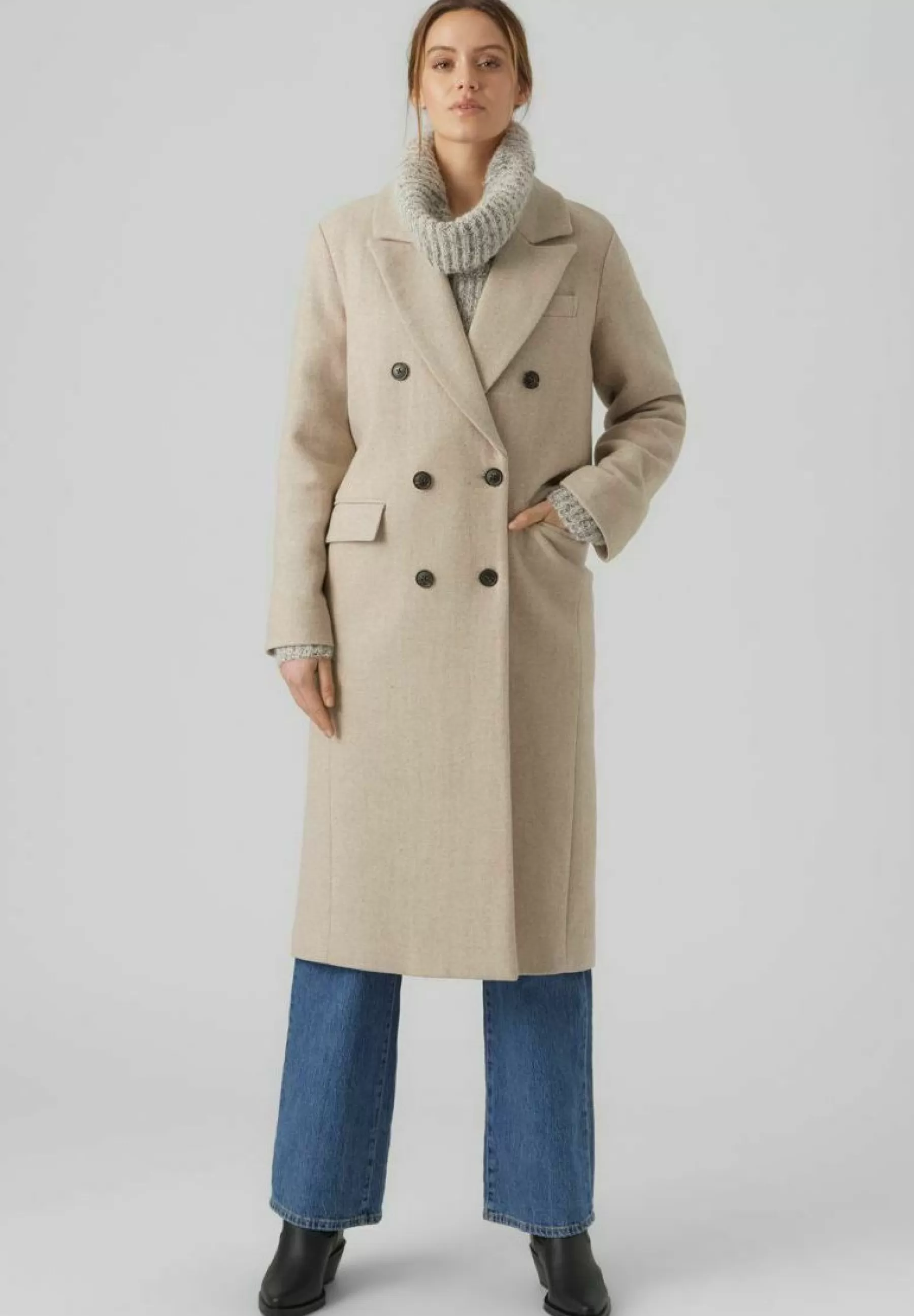 Femme Vero Moda Mantel Vmmaxime Ga Prm - Manteau Classique