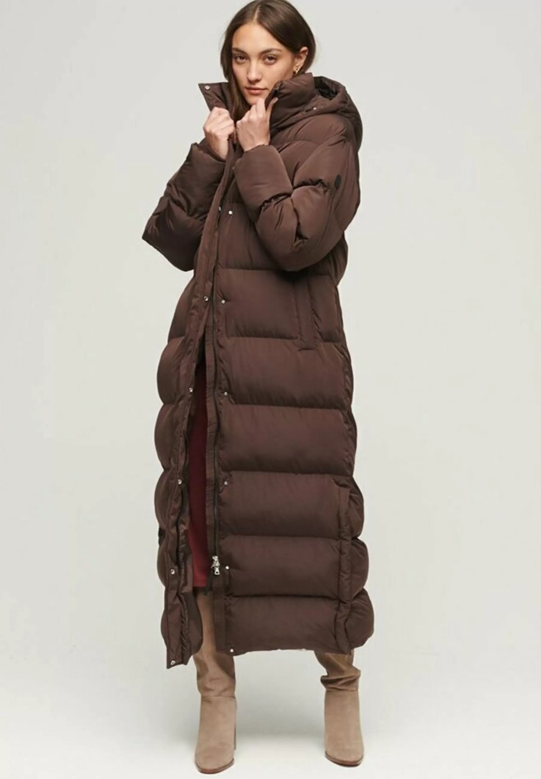 Femme Superdry Maxi Hooded Puffer - Manteau D'Hiver