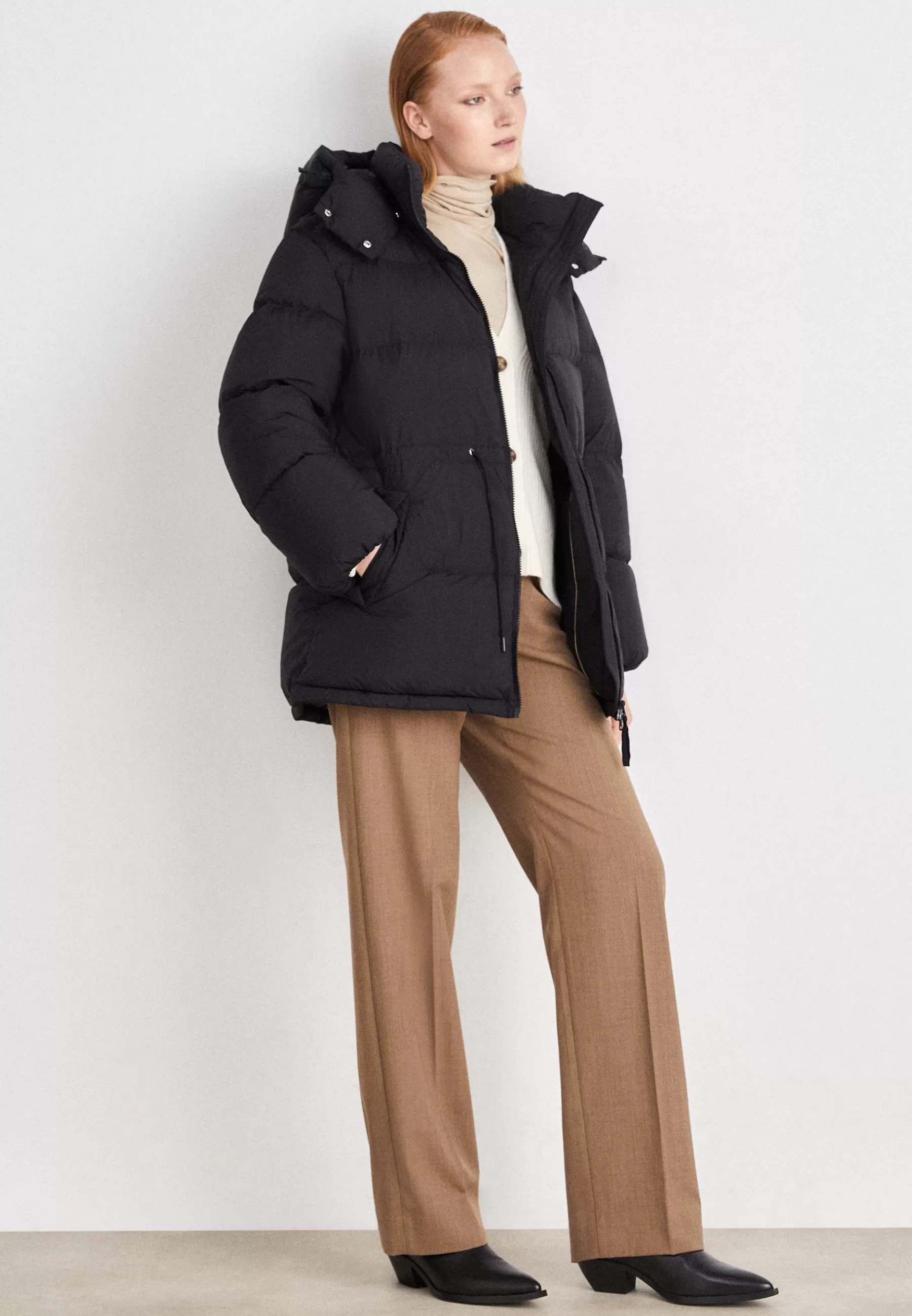 Femme GANT Mid Length Jacket - Doudoune