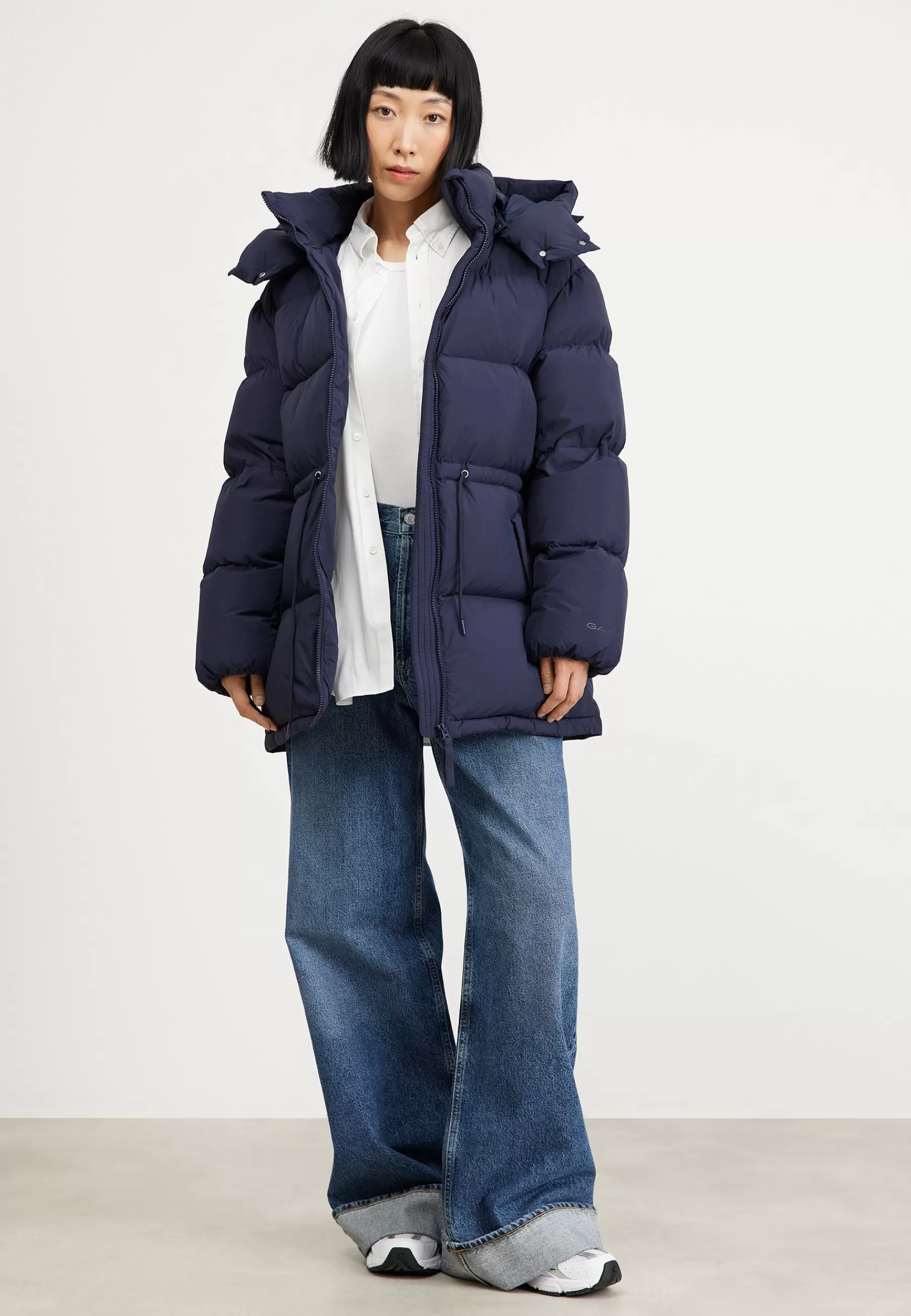 Femme GANT Mid Length Jacket - Doudoune