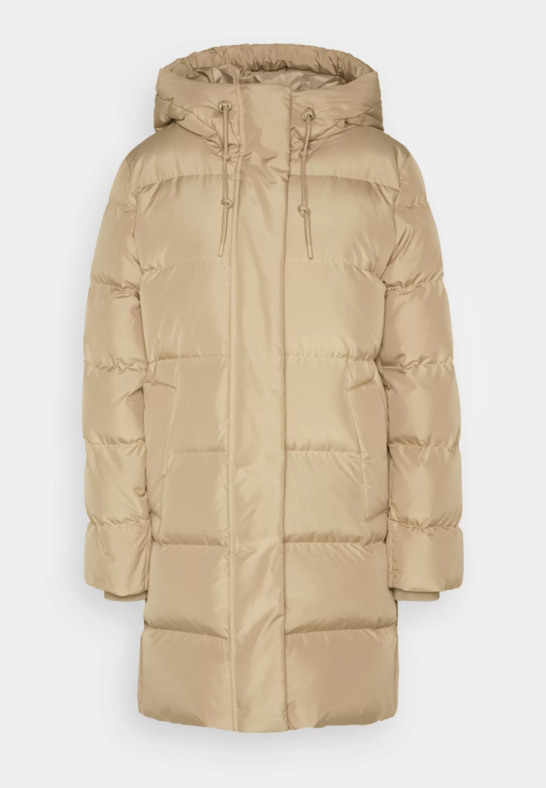 Femme Marc O'Polo DENIM Midi Responsible Puffer With Hood Welt Pockets Sideseam Slits - Doudoune