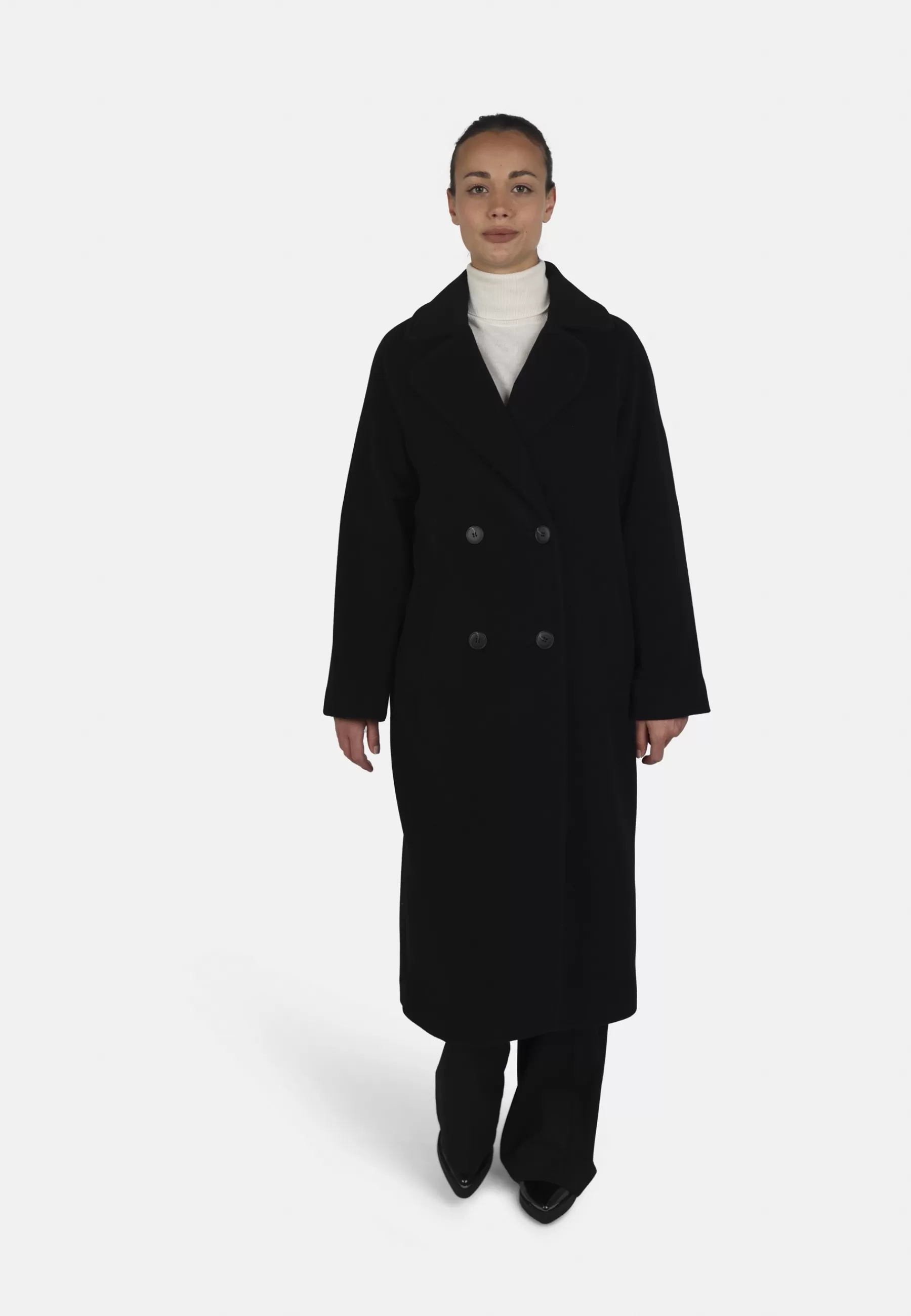 Femme FUCHS SCHMITT Mit Reverskragen Doppelreihige Knopfleiste Leistentaschen Made In Europe - Manteau Classique