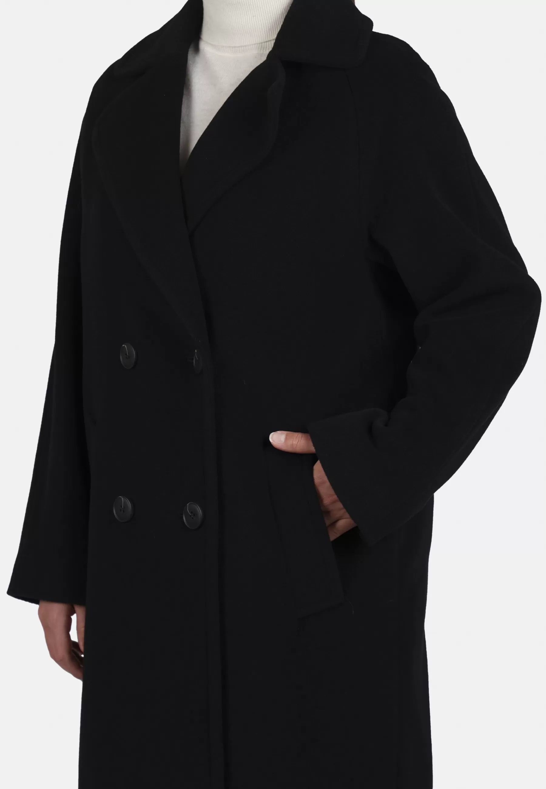 Femme FUCHS SCHMITT Mit Reverskragen Doppelreihige Knopfleiste Leistentaschen Made In Europe - Manteau Classique