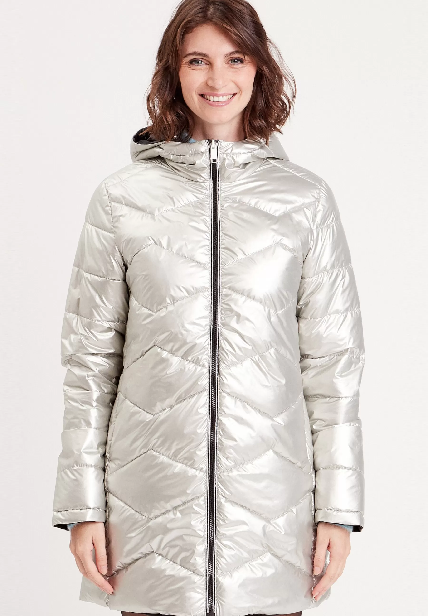 Femme Cache Cache Mit Wendekapuze - Manteau D'Hiver