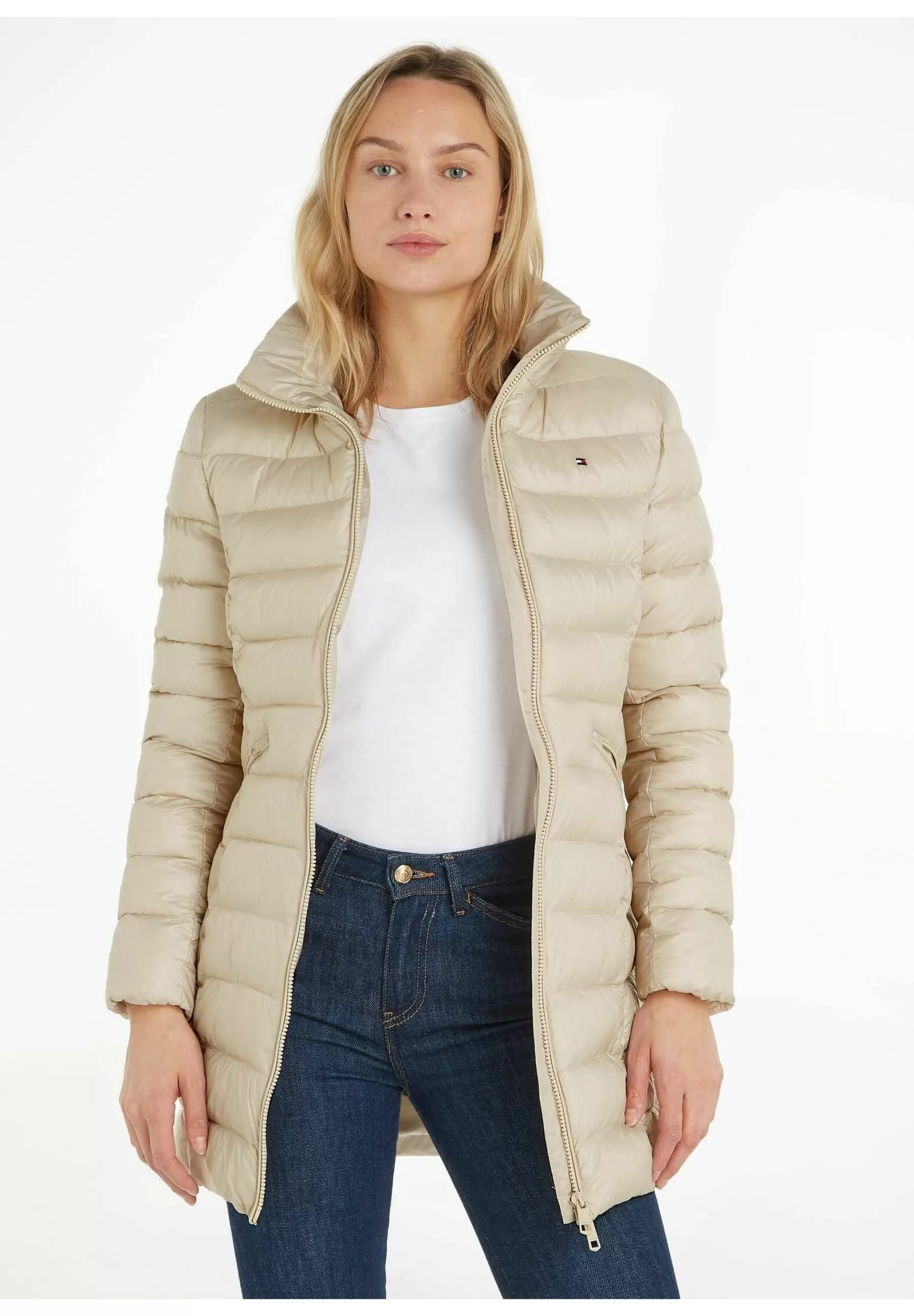 Femme Tommy Hilfiger Mw Padded Global - Manteau D'Hiver