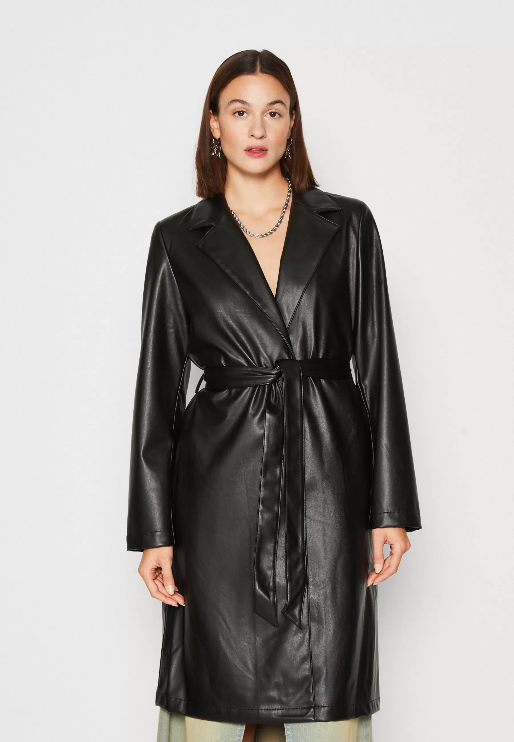 Femme Noisy May Nmcora Pu Coat - Manteau Classique