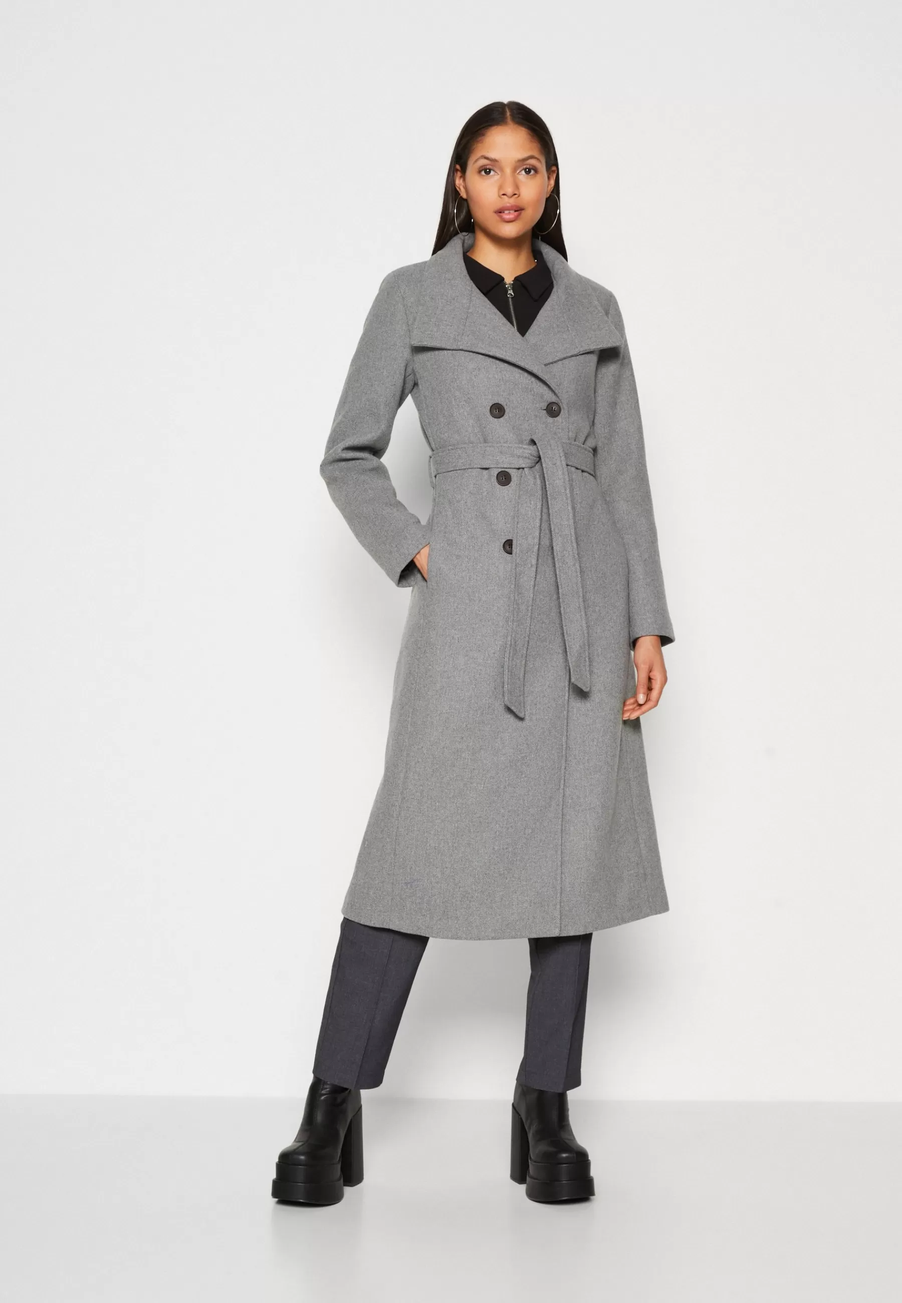 Onlmedina Long Belted Coat - Manteau Classique | ONLY Hot