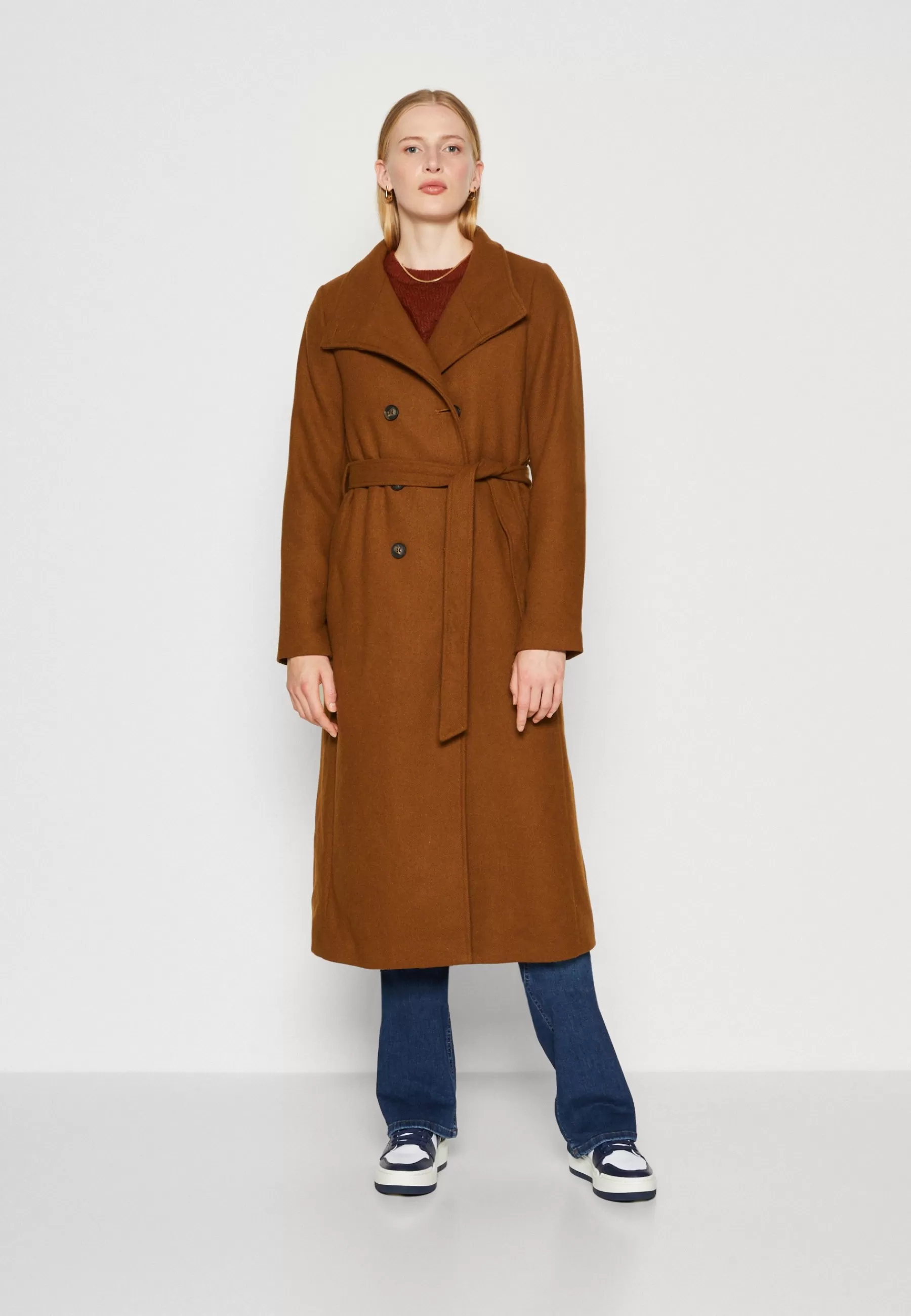 Onlmedina Long Belted Coat - Manteau Classique | ONLY Tall Cheap