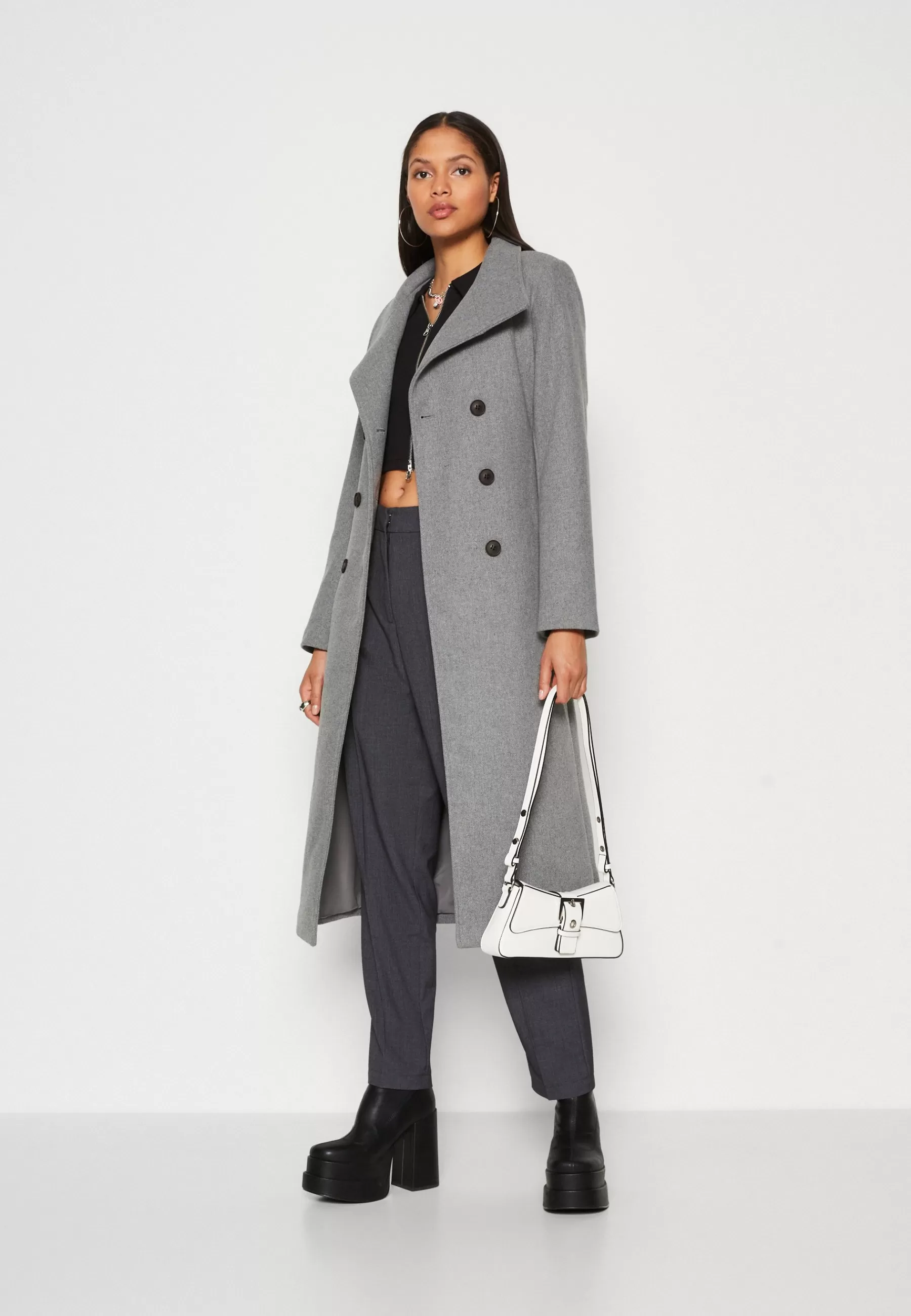 Onlmedina Long Belted Coat - Manteau Classique | ONLY Hot